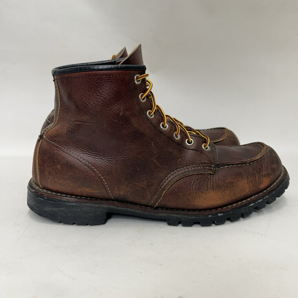 Red Wing Roughneck 6-inch Moc Work Boots “Dark Brown” 8146 Men’s 12D Worn