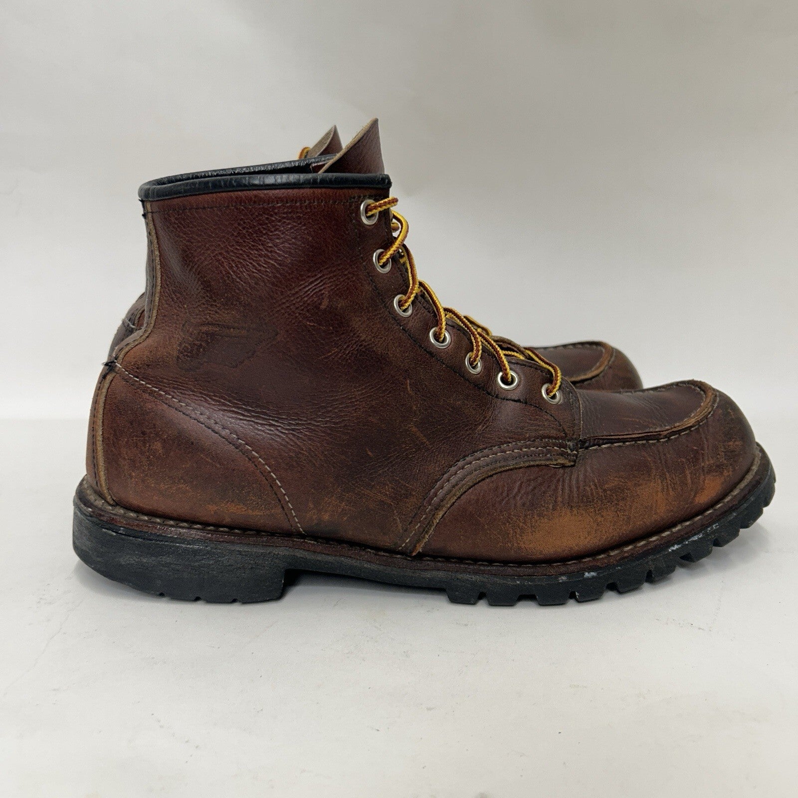 Red Wing Roughneck 6-inch Moc Work Boots “Dark Brown” 8146 Men’s 12D Worn