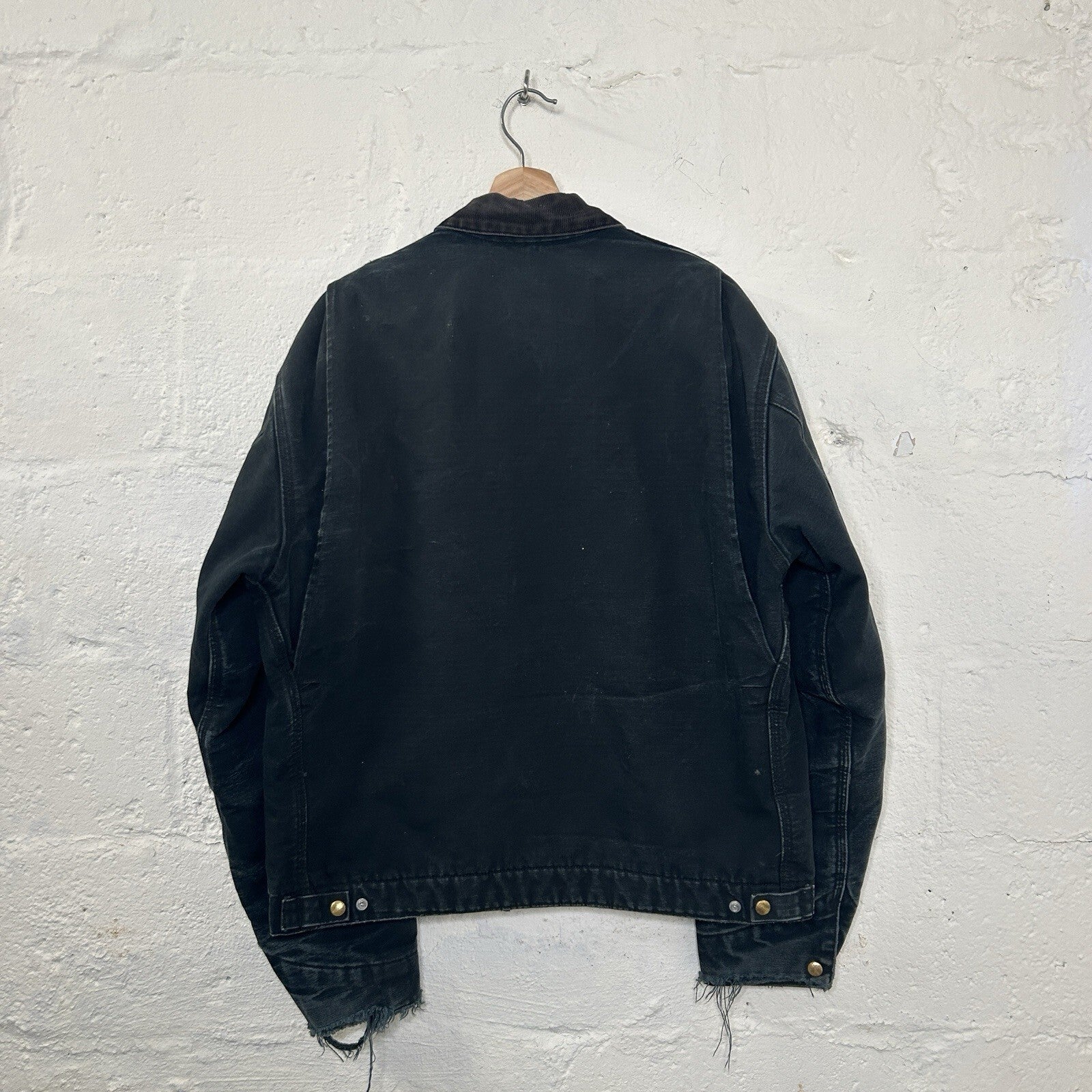 Vintage Faded Carhartt Blanket-Lined Detroit Jacket “Black” J01 BLK Men’s XL