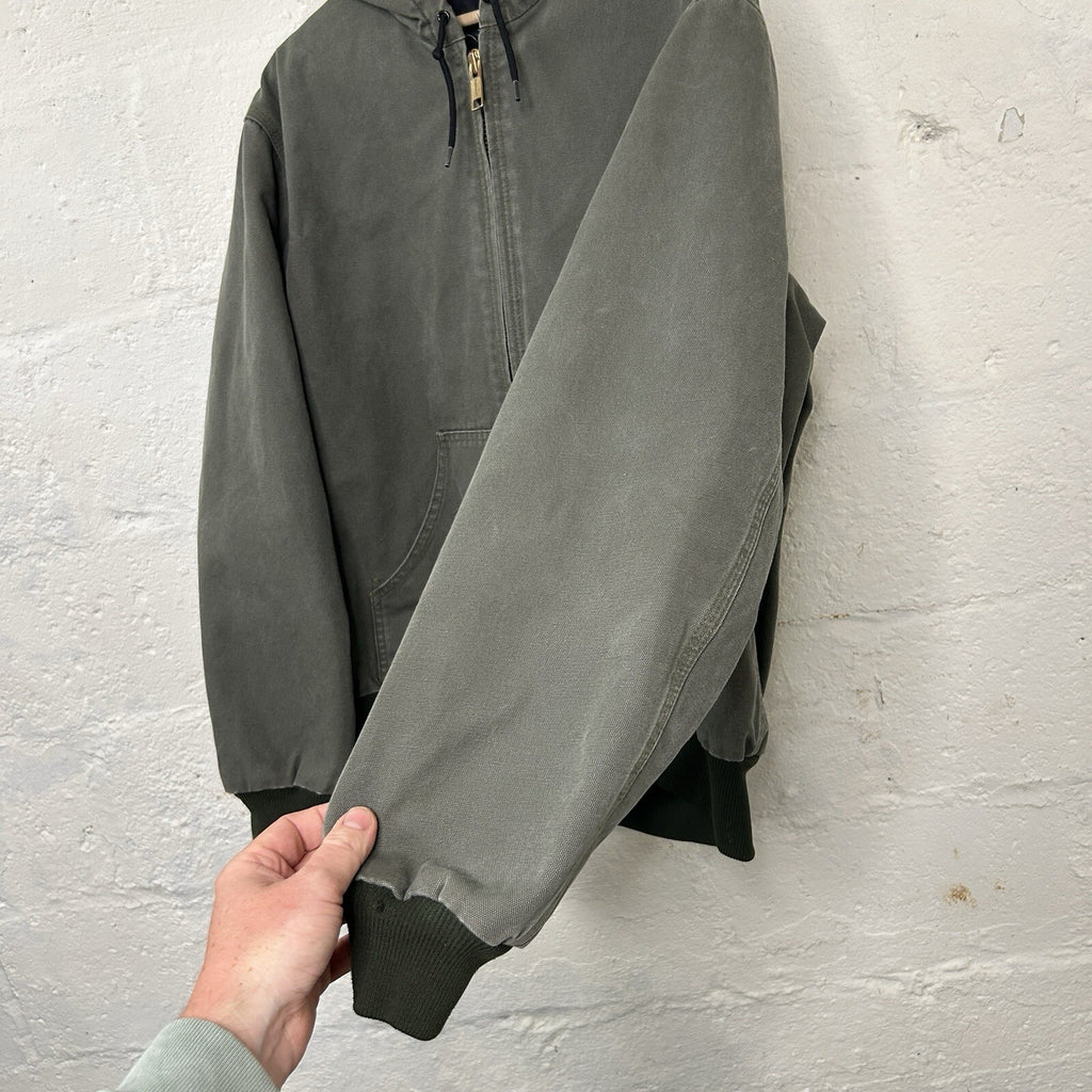 Vintage Carhartt Quilted Hooded Active Jacket “Moss Green” J280 MOS Men’s Medium