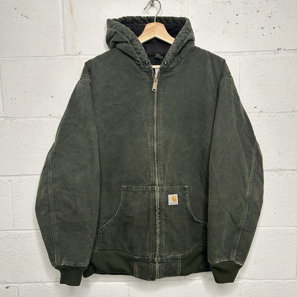 Y2K Carhartt Quilted Active Jacket “Moss Green” WJ130 MOS Men’s XL