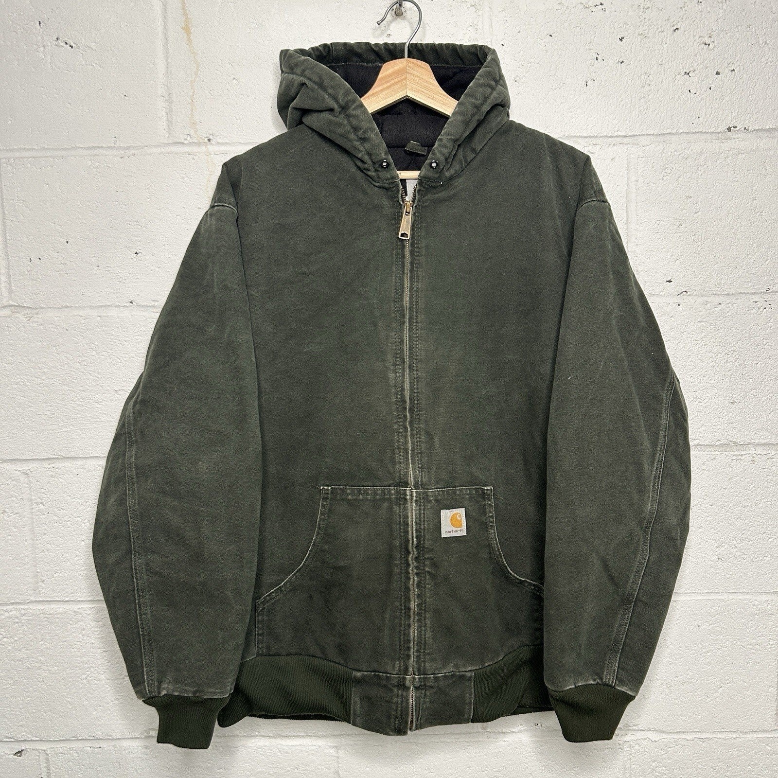 Y2K Carhartt Quilted Active Jacket “Moss Green” WJ130 MOS Men’s XL