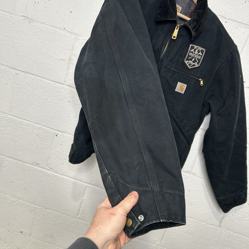 Y2K Carhartt Blanket-Lined Detroit Jacket “Black” J001 BLK Men’s Large