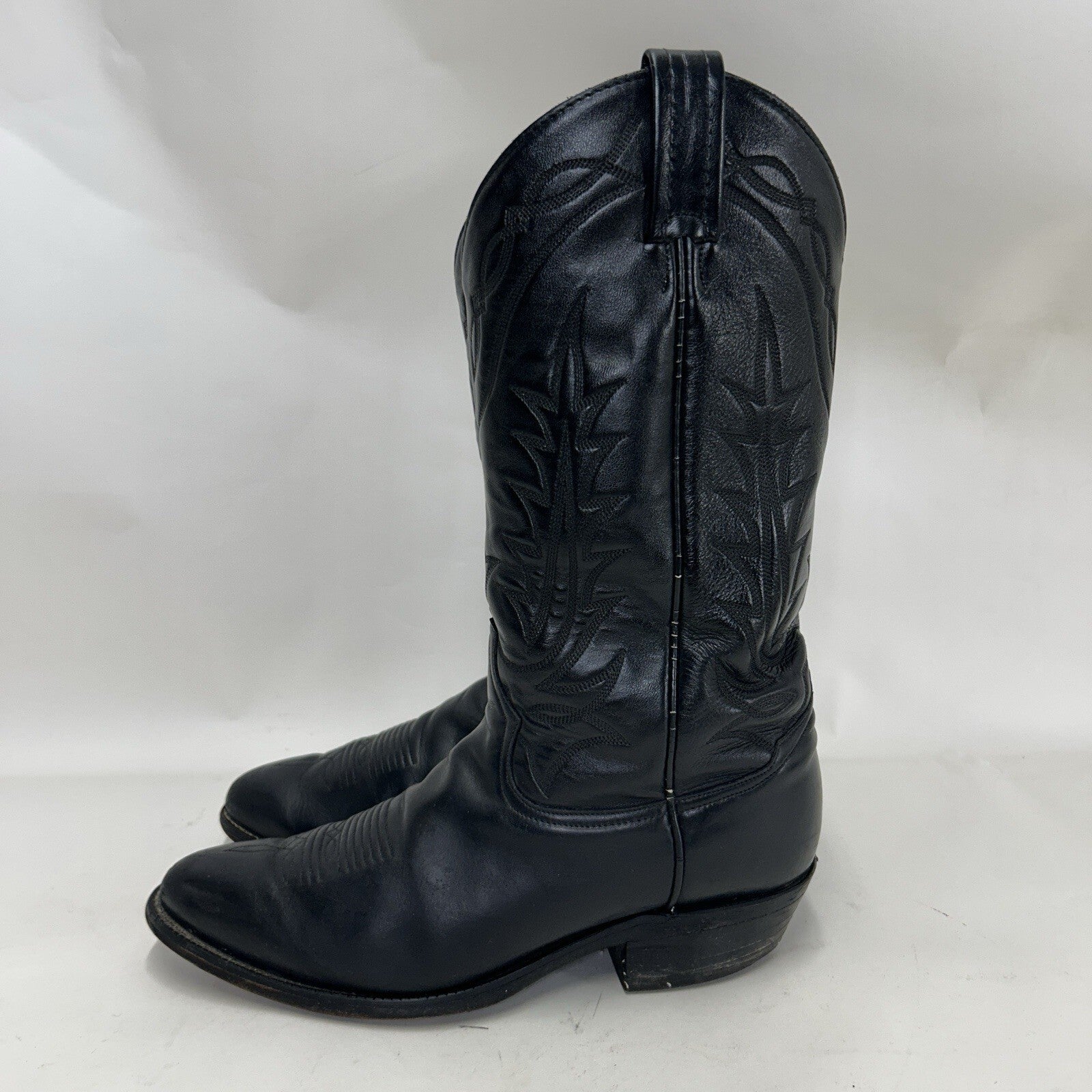 Vintage Tony Lama Style 2993 Western Cowboy Boots “Black” Men’s 9D