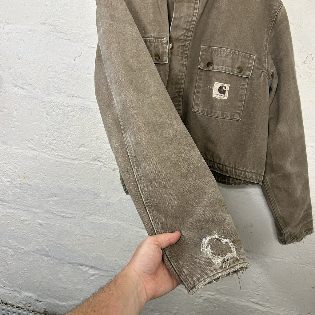Vintage Carhartt Wool-Lined Cropped Duster Coat “Chestnut” PB2321 Men’s Medium