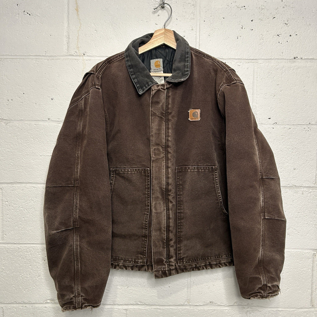 Vintage Carhartt Quilted Traditional Jacket “Dark Brown” J22 DKB Men’s Large