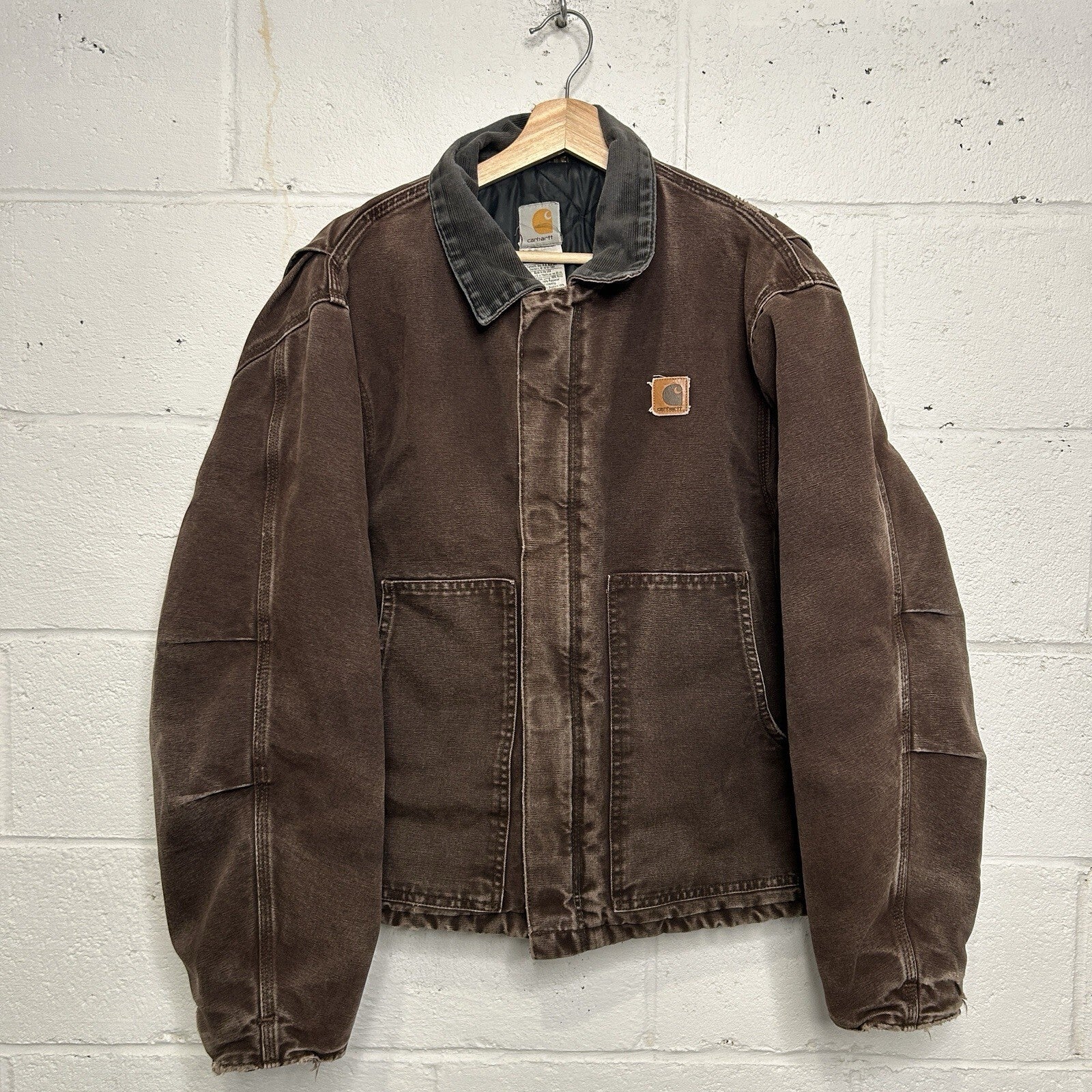 Vintage Carhartt Quilted Traditional Jacket “Dark Brown” J22 DKB Men’s Large
