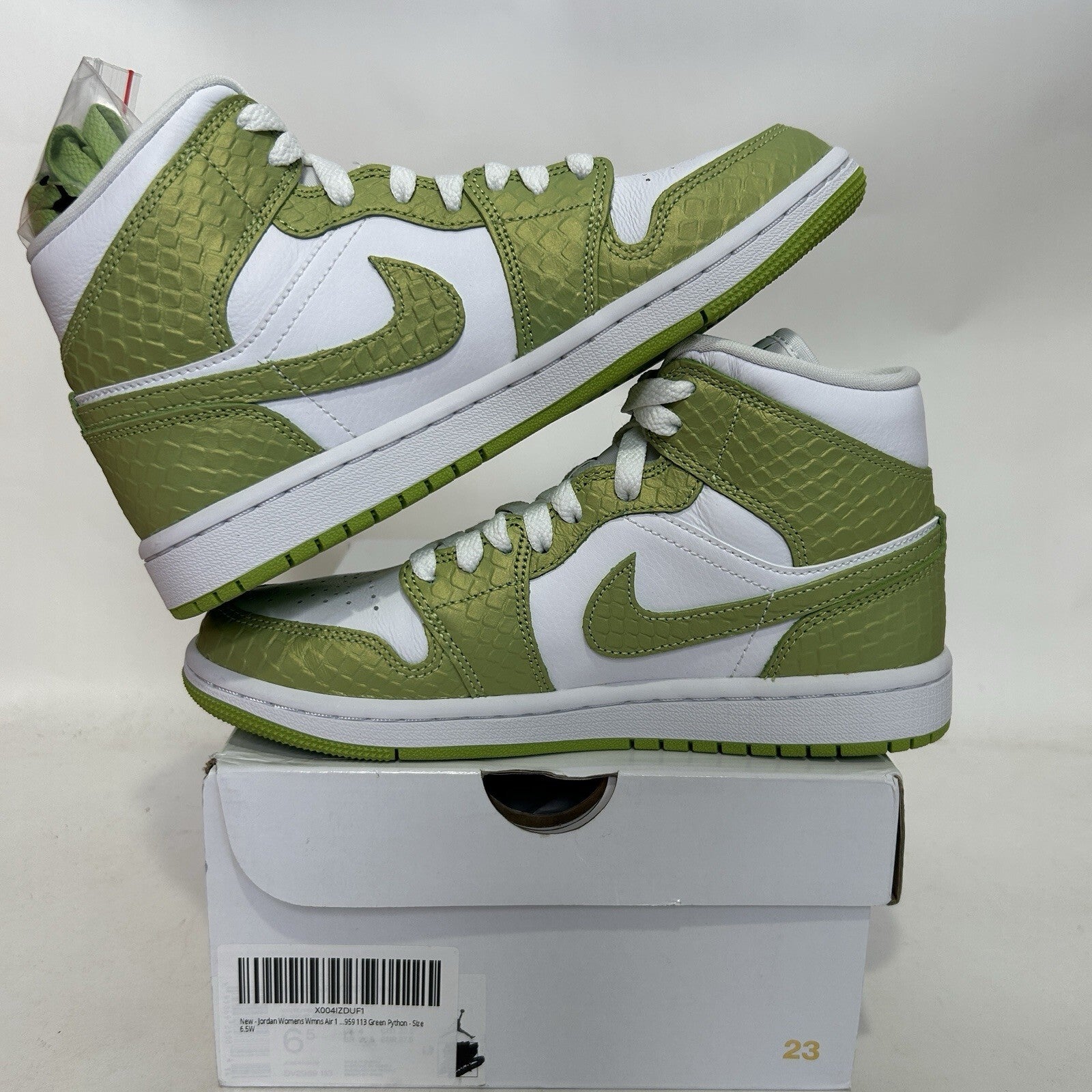 Nike Air Jordan 1 Retro Mid SE WMNS “Green Python” DV2959-113 Women’s 6.5 New