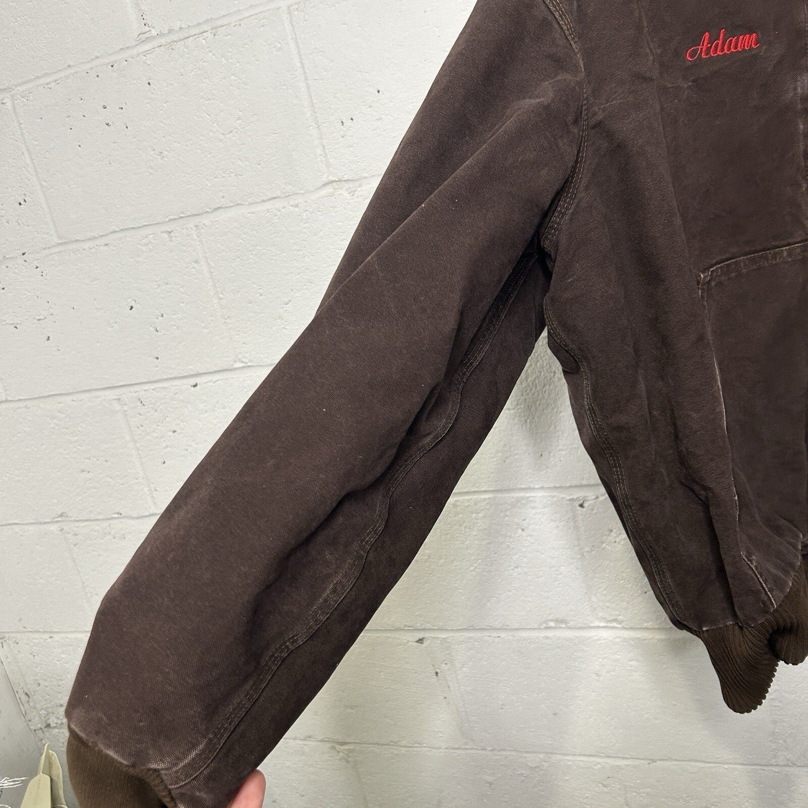Vintage Carhartt Hooded Active Jacket “Dark Brown” J130 DKB Men’s Large Worn