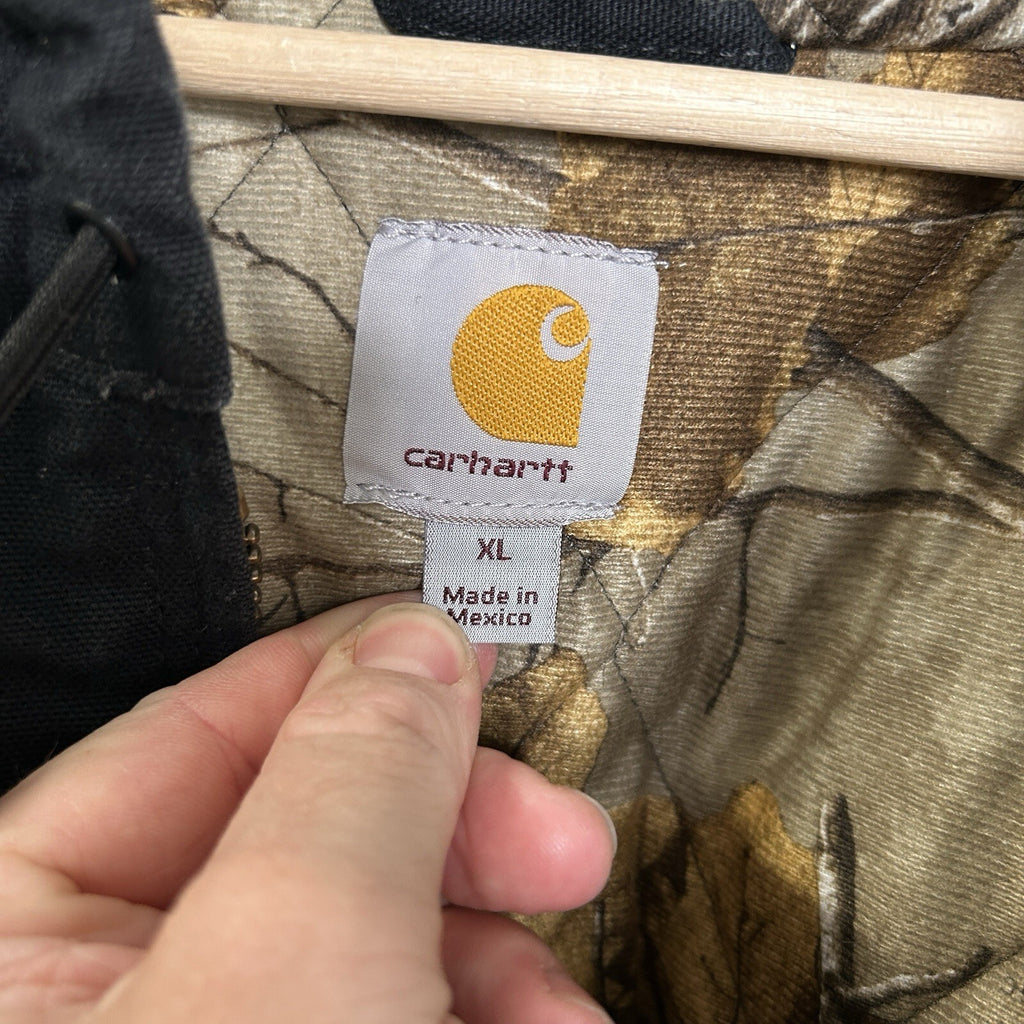 Carhartt X Realtree Camo-Lined Hooded Active Jacket “Black” 101074-001 Men’s XL
