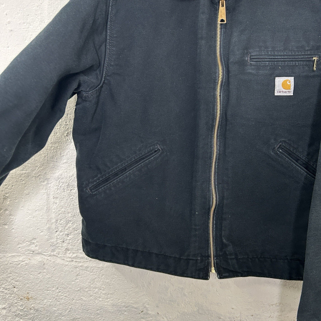 Vintage Faded Carhartt Blanket-Lined Detroit Jacket “Black” J01 BLK Men’s 42/LRG