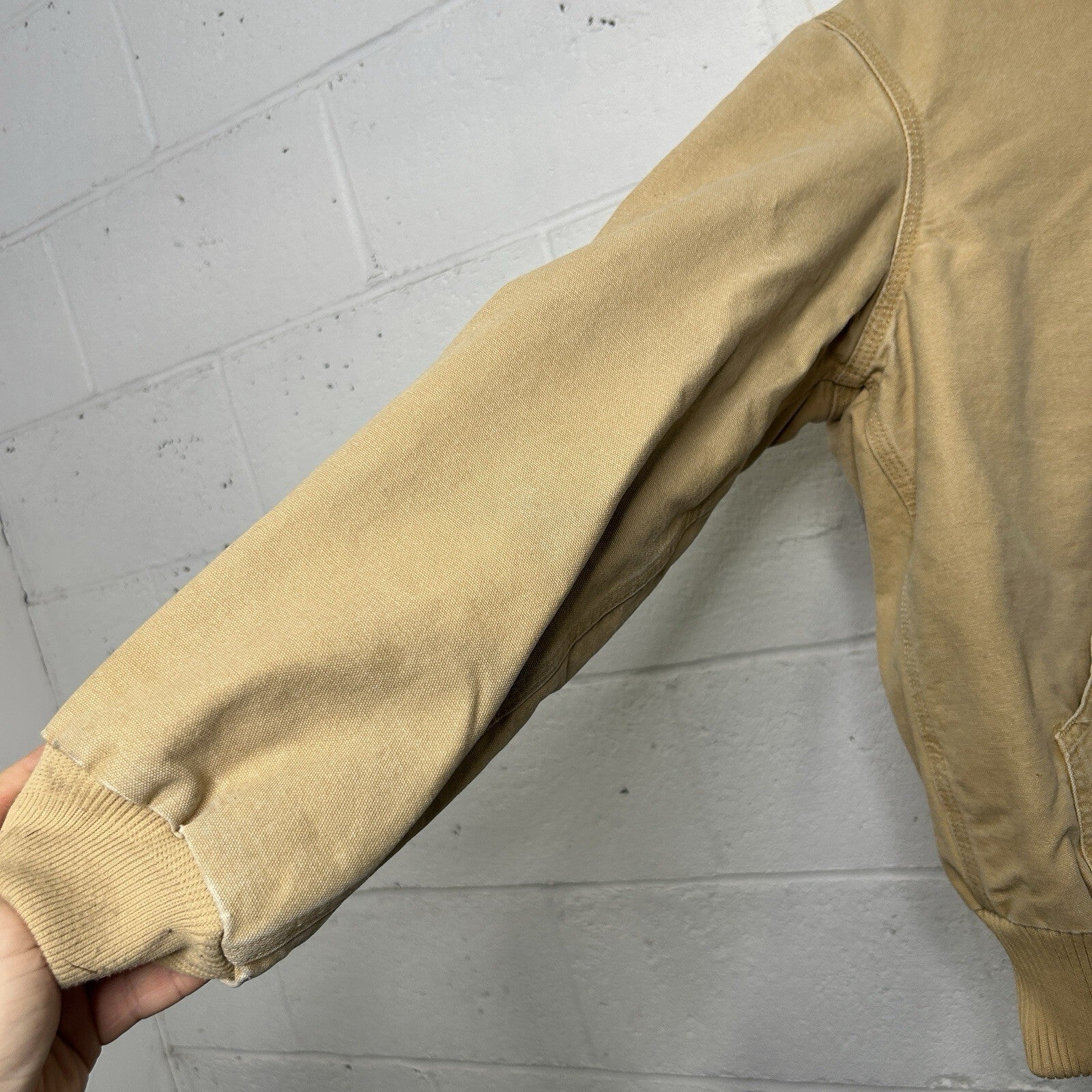 Vintage Carhartt Quilted Hooded Active Jacket “Wheat” J130 WET Men’s Small