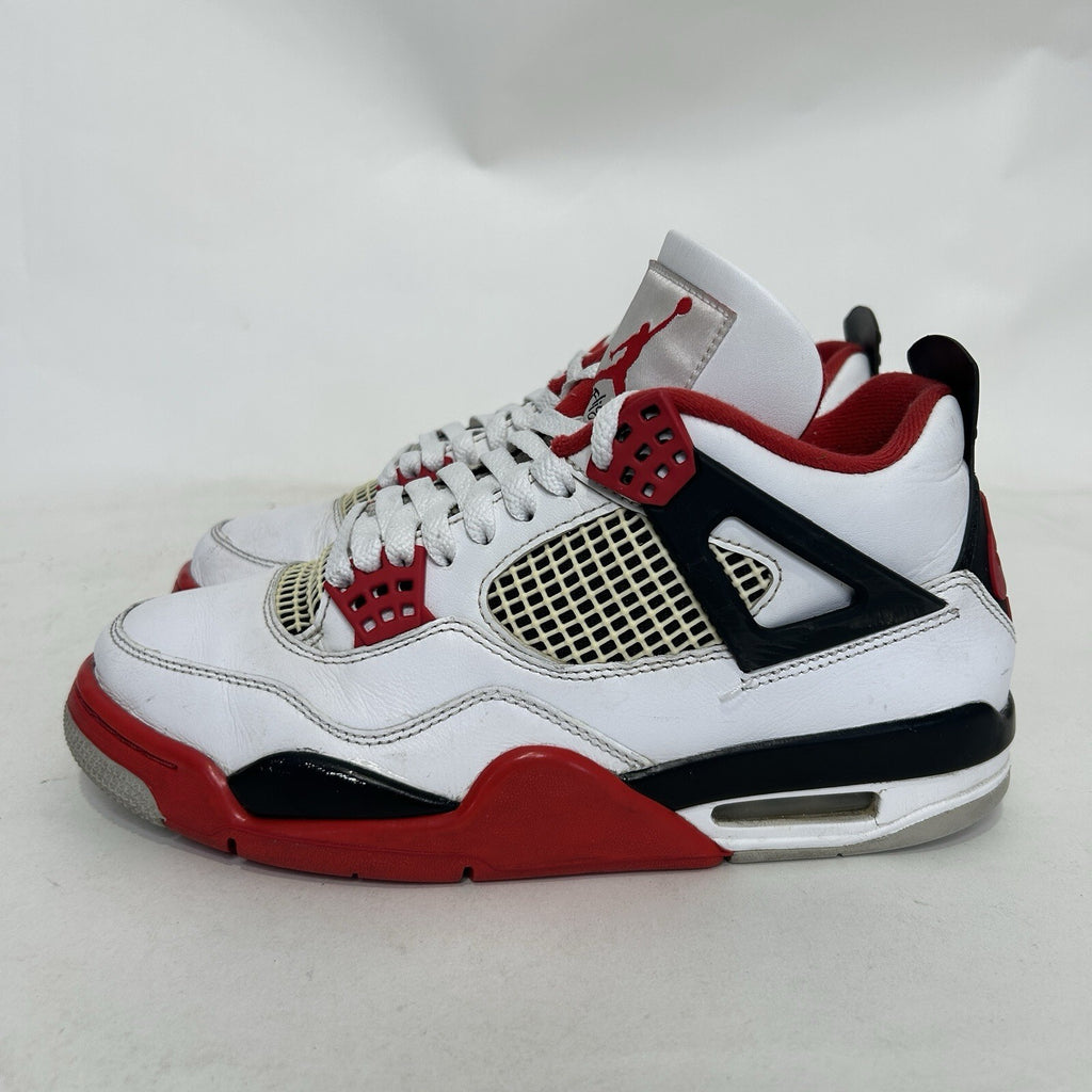 Nike Air Jordan 4 Retro OG “Fire Red” White/Black/Red DC7770-160 Men's 8 Worn