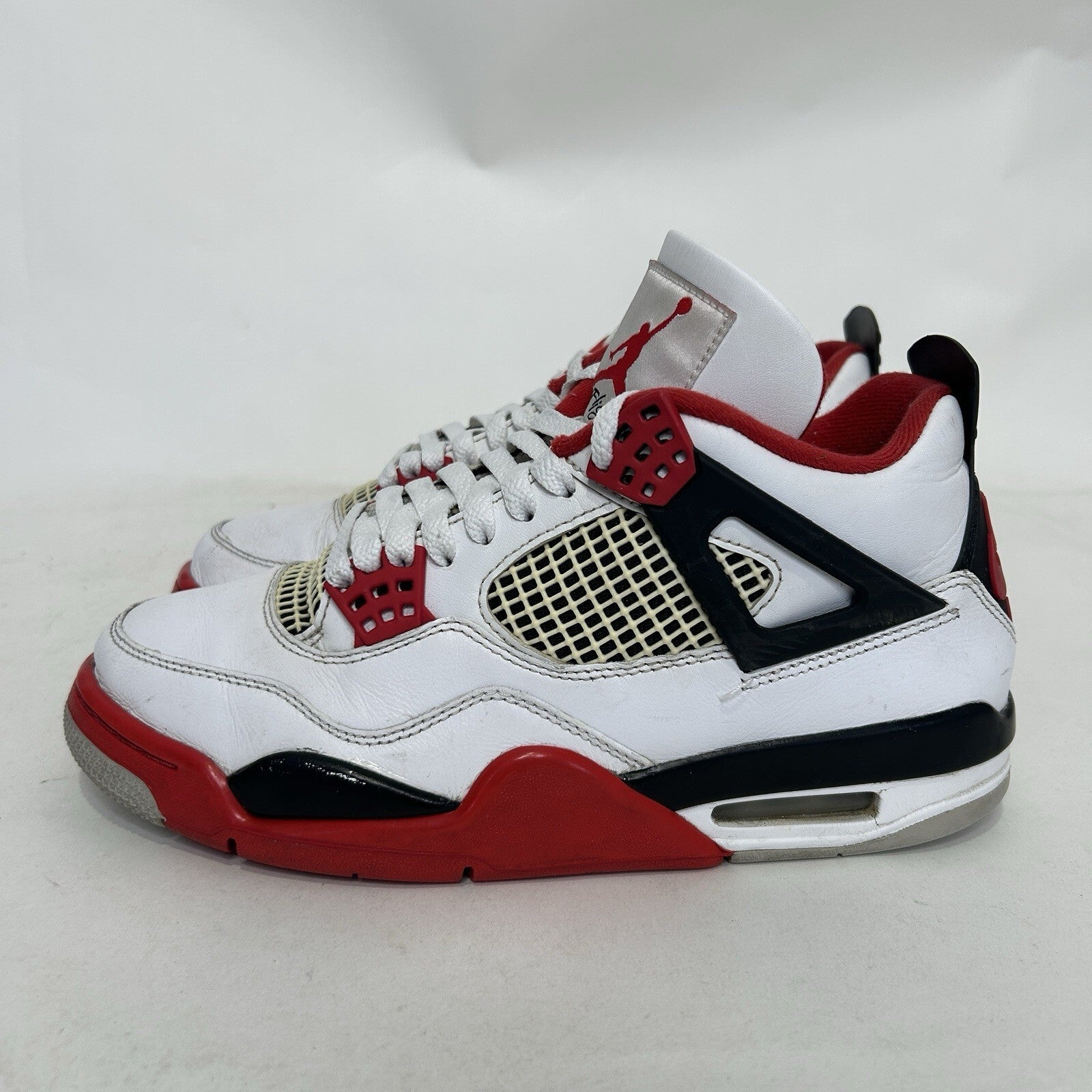 Nike Air Jordan 4 Retro OG “Fire Red” White/Black/Red DC7770-160 Men's 8 Worn