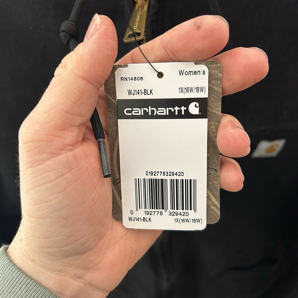 Carhartt Sherpa-Lined Hooded Detroit Jacket “Black”
