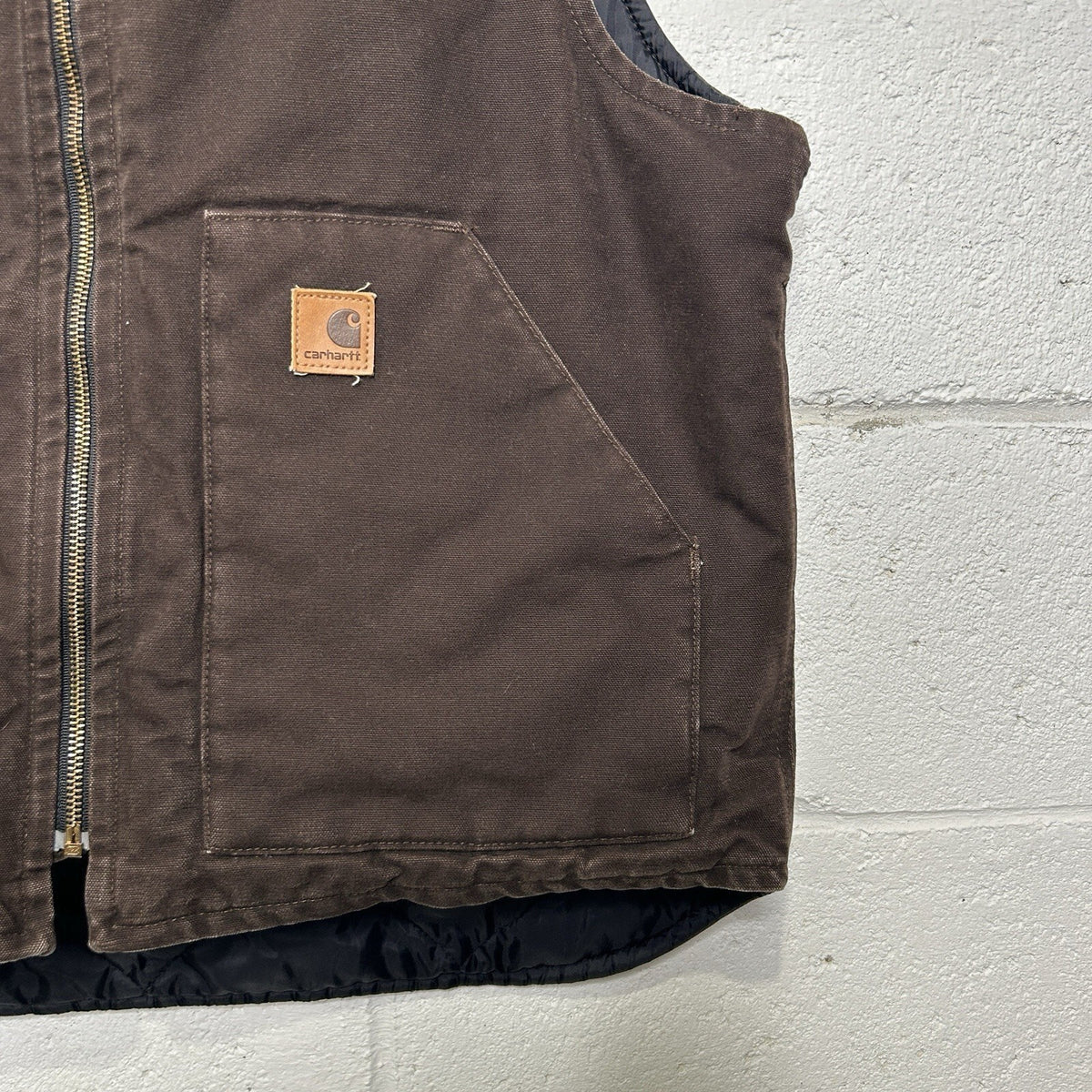 Vintage Carhartt Quilted Artic Vest “Dark Brown” V02 DKB Men’s Large
