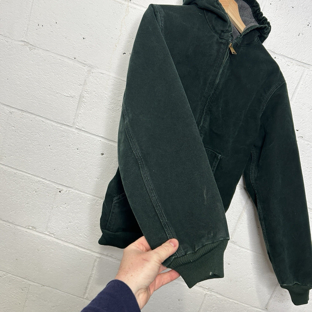 Vintage Carhartt Hooded Active Jacket “Spruce” YYJ159 SPC Youth XL/Women’s Small