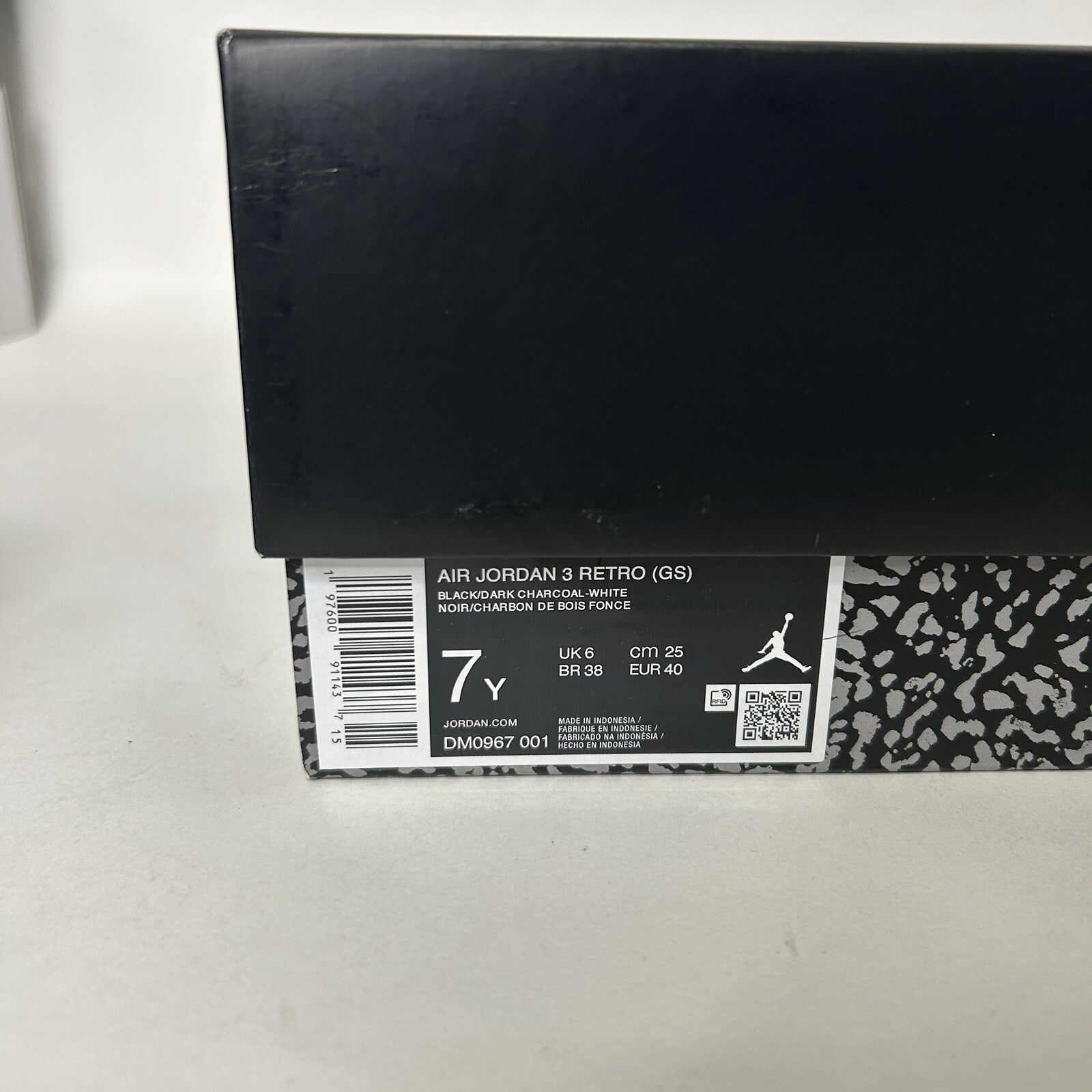 Nike Air Jordan 3 Retro (GS) Shoes "Black Cat" Black DM0967-001 7Y New