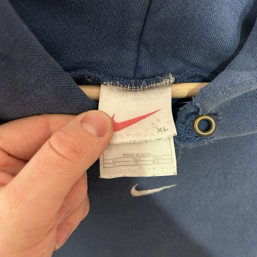 Vintage 90s Nike White Tag Center Swoosh Hoodie “Royal Blue” 2024