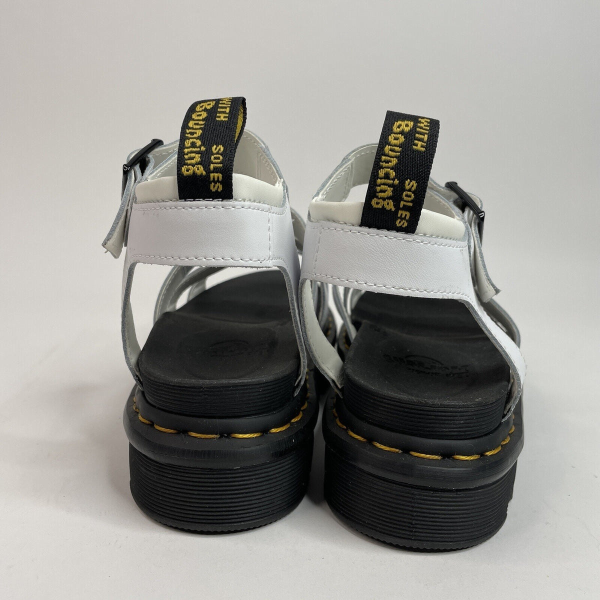 Doc Dr. Martens Blaire Platform Sandal “White” Women's 7 LA004 New