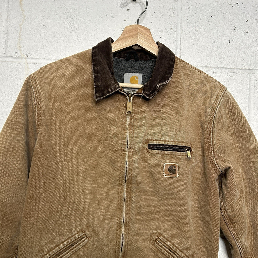 Y2K Carhartt Sherpa-Lined Detroit Jacket “Brown” YYJ97 BRN Youth XL/ Women’s XS
