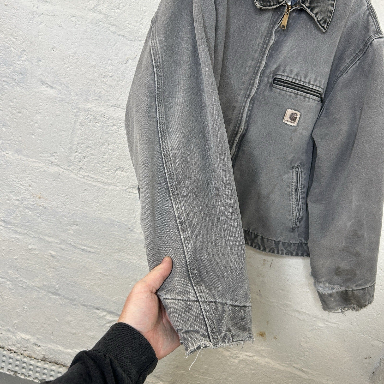 Vintage Blanket-Lined Carhartt Detroit Jacket “Metal” J97 MTL Men’s X-Large