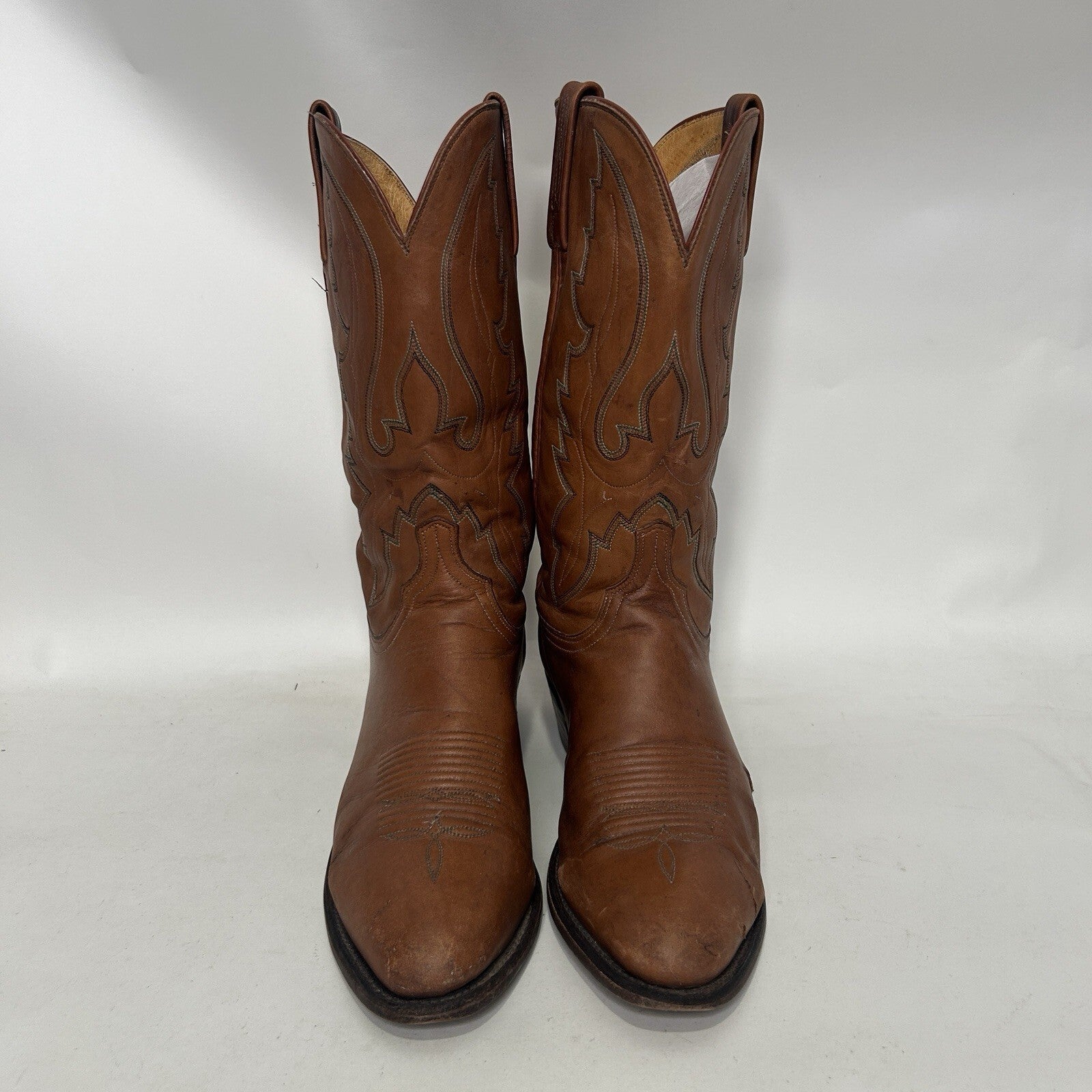 Vintage Lucchese 1883 Cowboy Boots Style 1505 Men’s 10.5D Needs Repaired