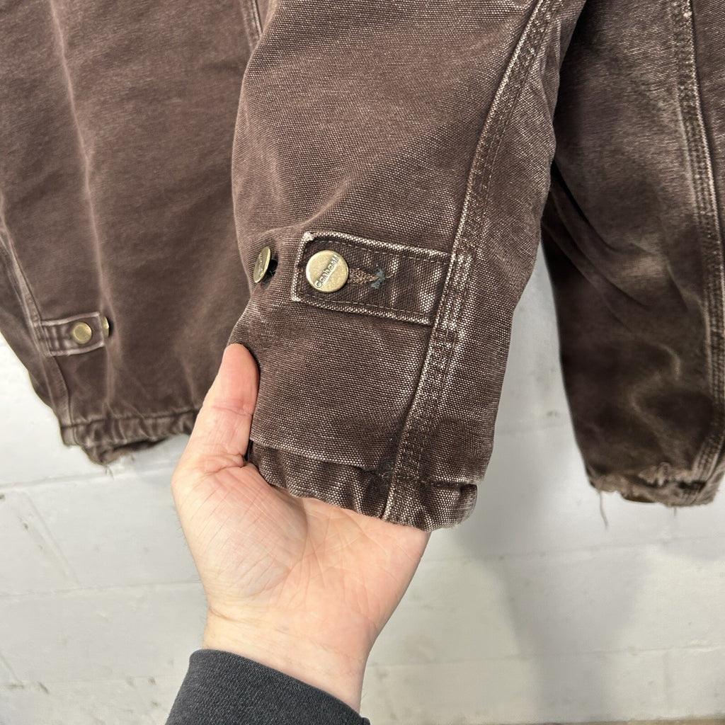Vintage Carhartt Quilted Traditional Jacket “Dark Brown” J22 DKB Men’s Large