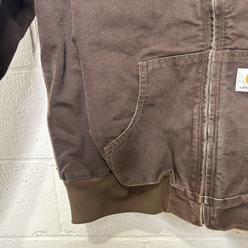 Y2K Carhartt Quilted Hooded Active Jacket “Dark Brown” WJ130 DKB Women’s XL