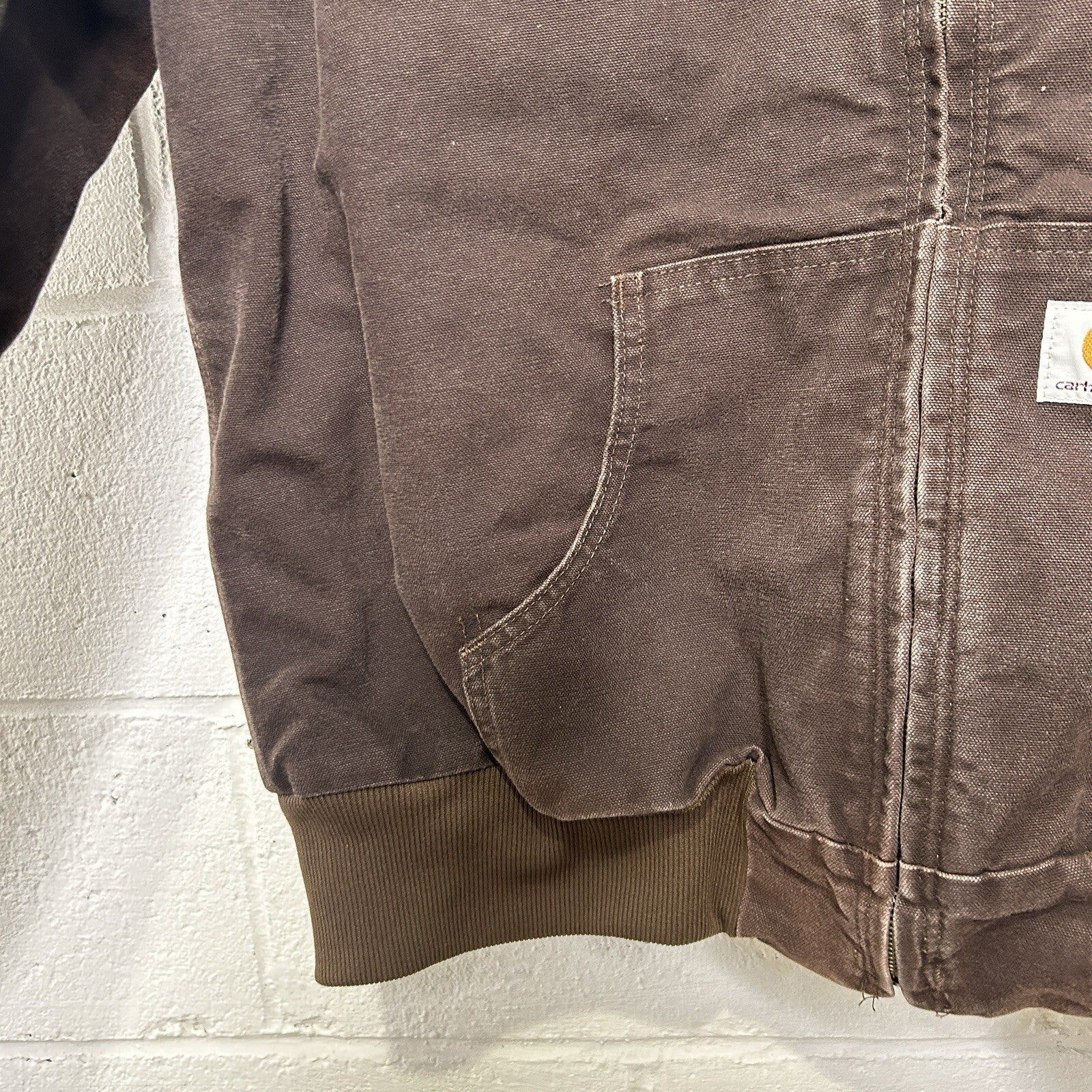Y2K Carhartt Quilted Hooded Active Jacket “Dark Brown” WJ130 DKB Women’s XL
