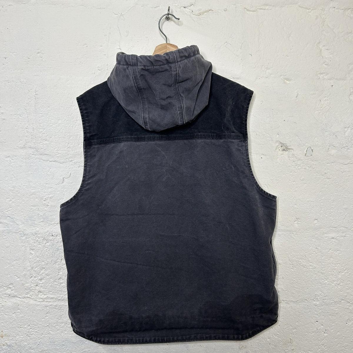 Carhartt Fleece-Lined Knoxville Hooded Vest “Shadow Grey” 101687-029 Men’s Large
