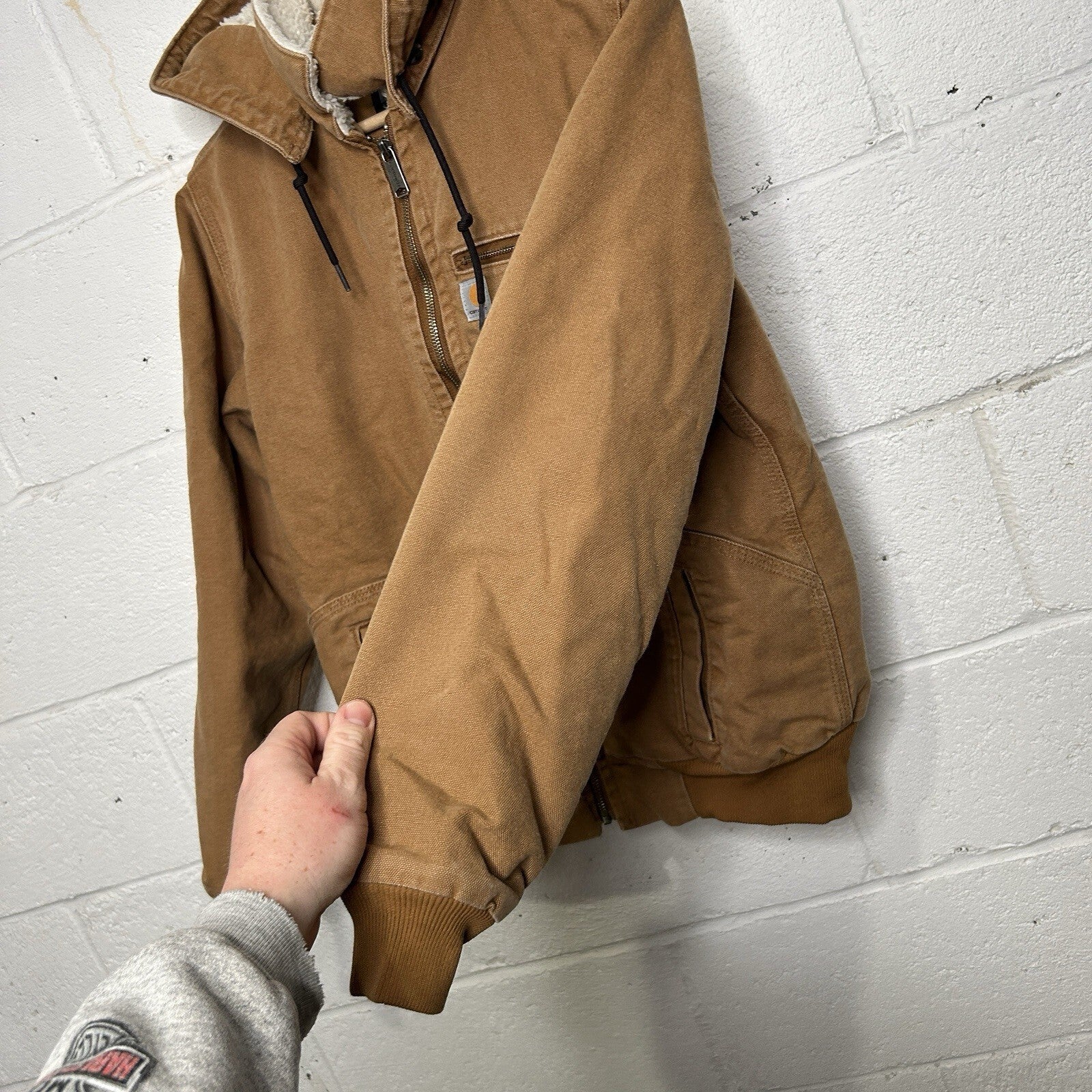 Carhartt Sherpa-Lined Wildwood Jacket “Brown” 100815-211 Women’s Medium