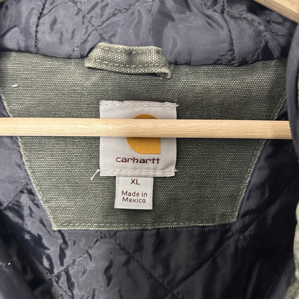 Carhartt Hooded Quilted Canvas Vest “Moss Green” 100121