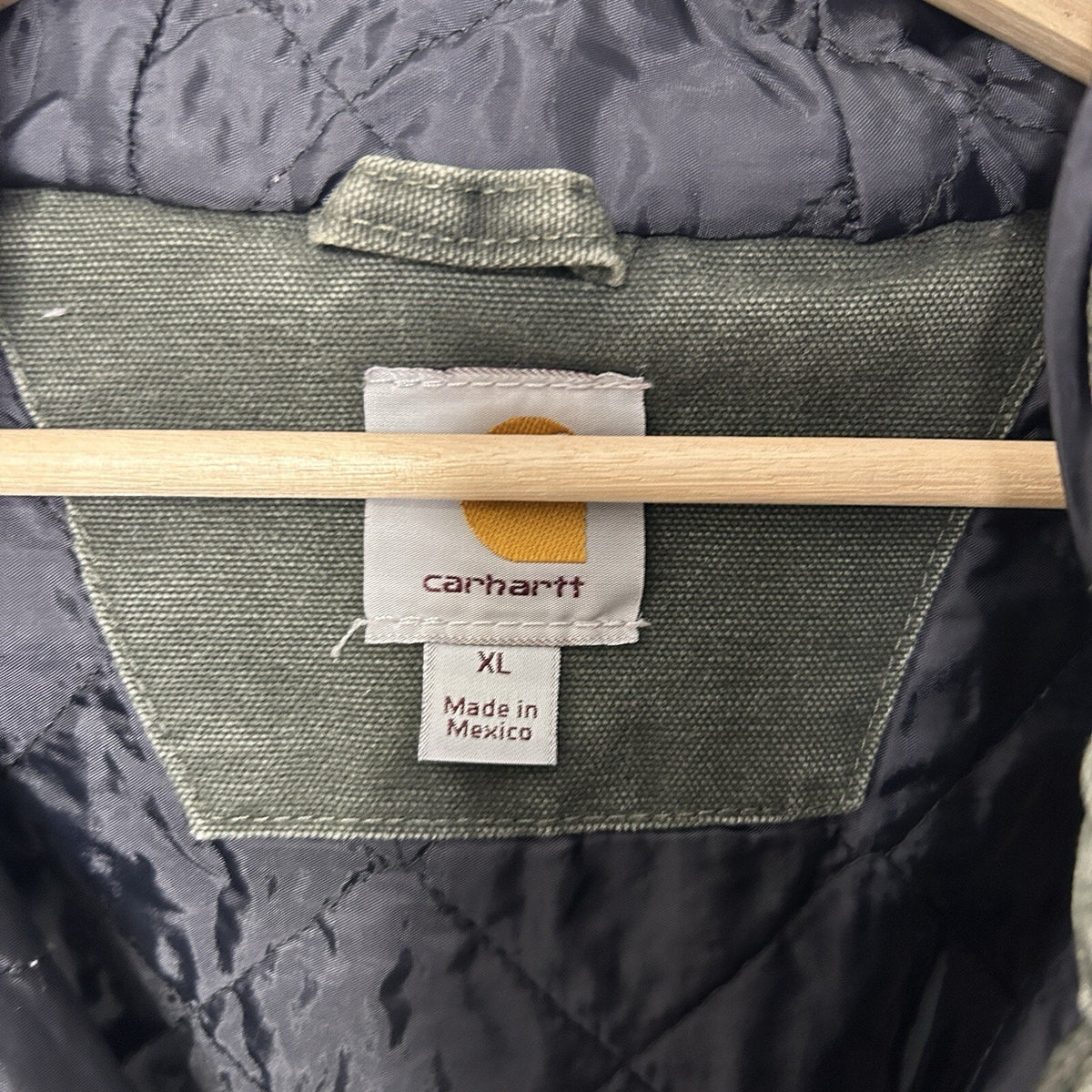 Carhartt Hooded Quilted Canvas Vest “Moss Green” 100121