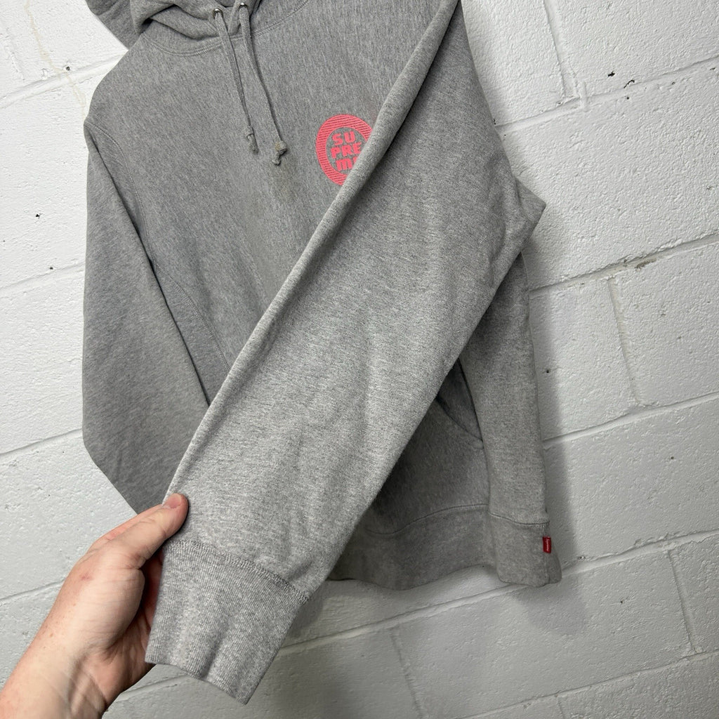 Supreme Disrupt Sweatshirt Hoodie “Grey Pink” SS15 Men’s Medium