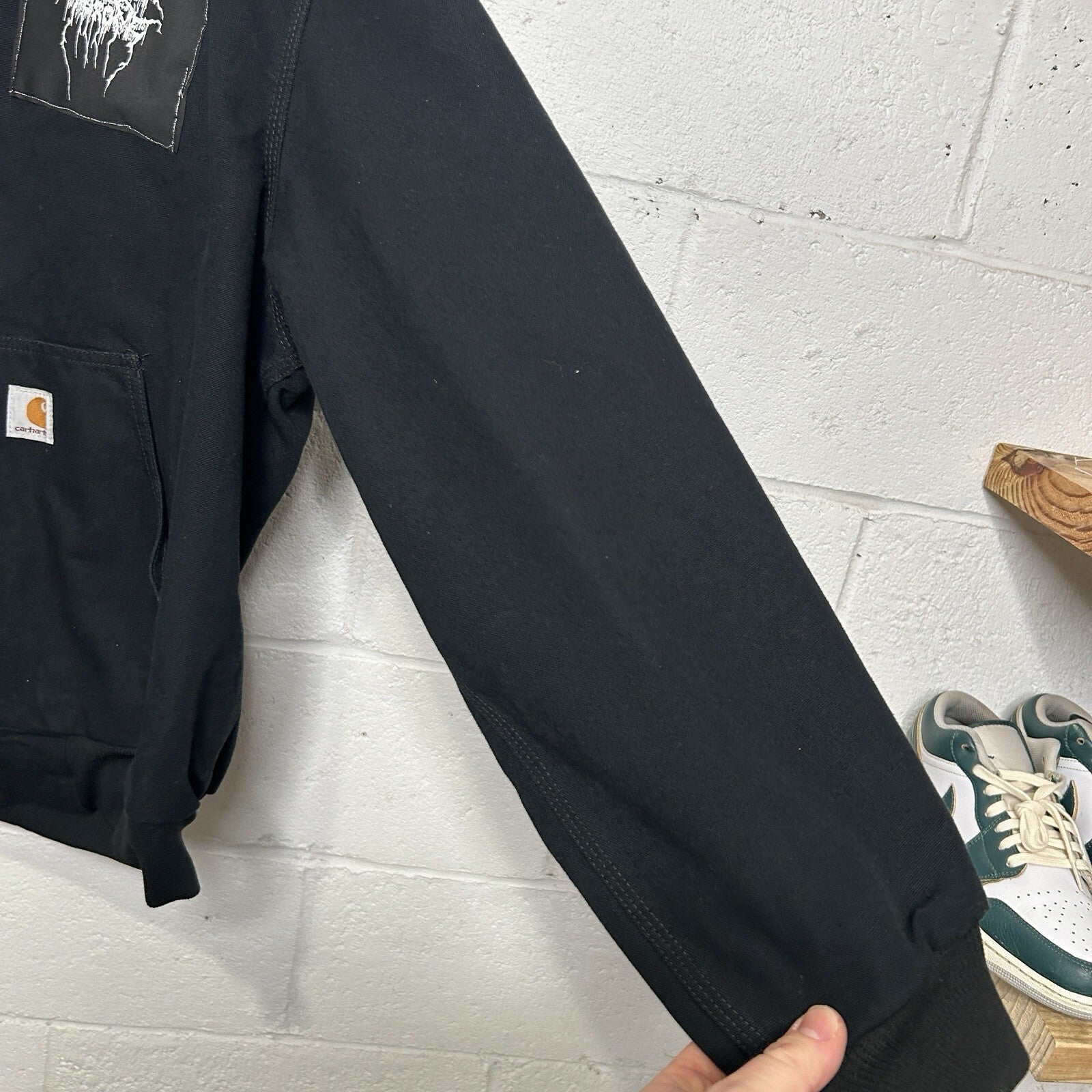 Y2K Carhartt Thermal-Lined Hooded Active Jacket “Black” J131 BLK Dark Throne