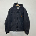 Carhartt Sherpa-Lined Multi Pocket Jacket Hooded “Black” 102285-001 Men’s Medium
