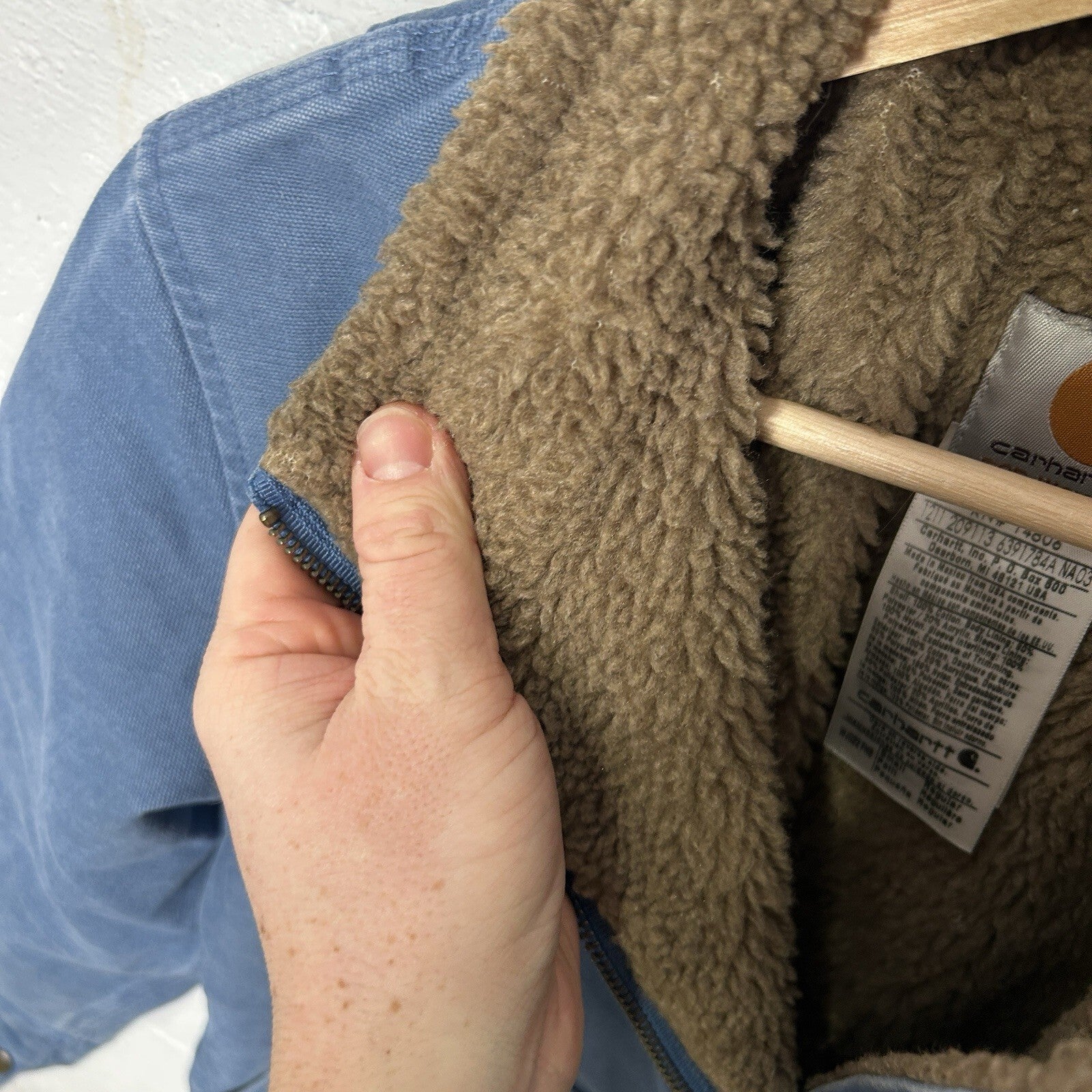 Carhartt Sherpa-Lined Canyon Jacket “French Blue” WJ022 FHB Women’s Small