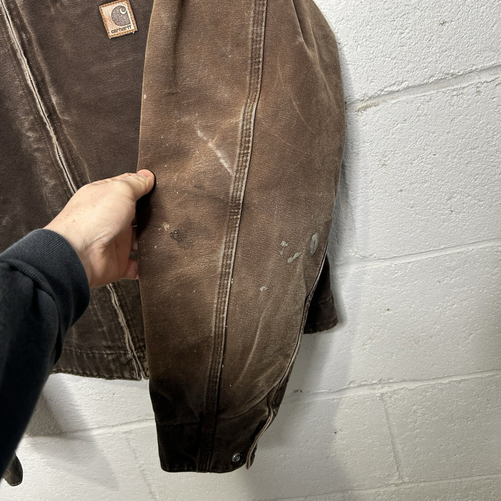 Vintage Carhartt Blanket-Lined Detroit Jacket “Dark Brown” J97 DKB Men’s Large