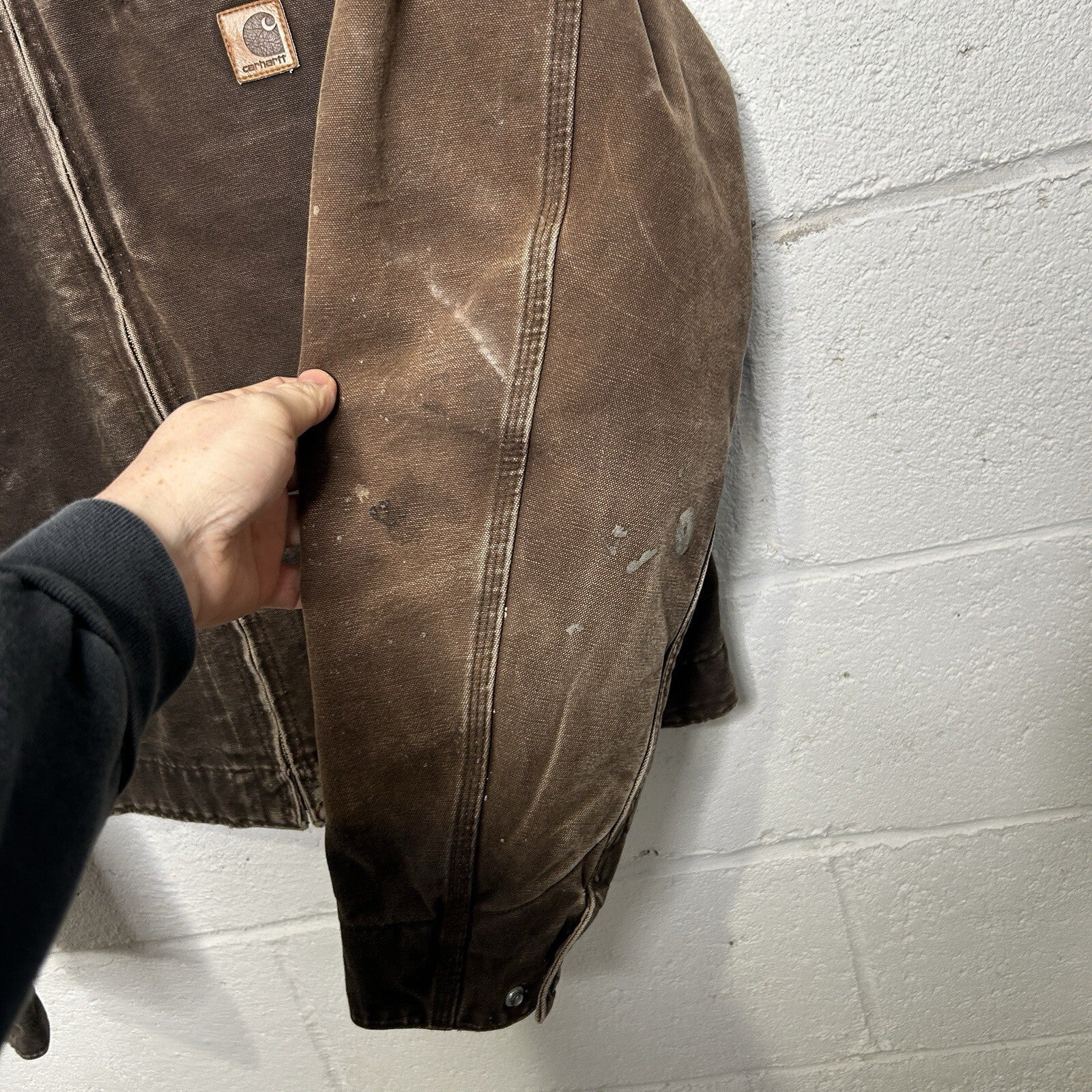 Vintage Carhartt Blanket-Lined Detroit Jacket “Dark Brown” J97 DKB Men’s Large