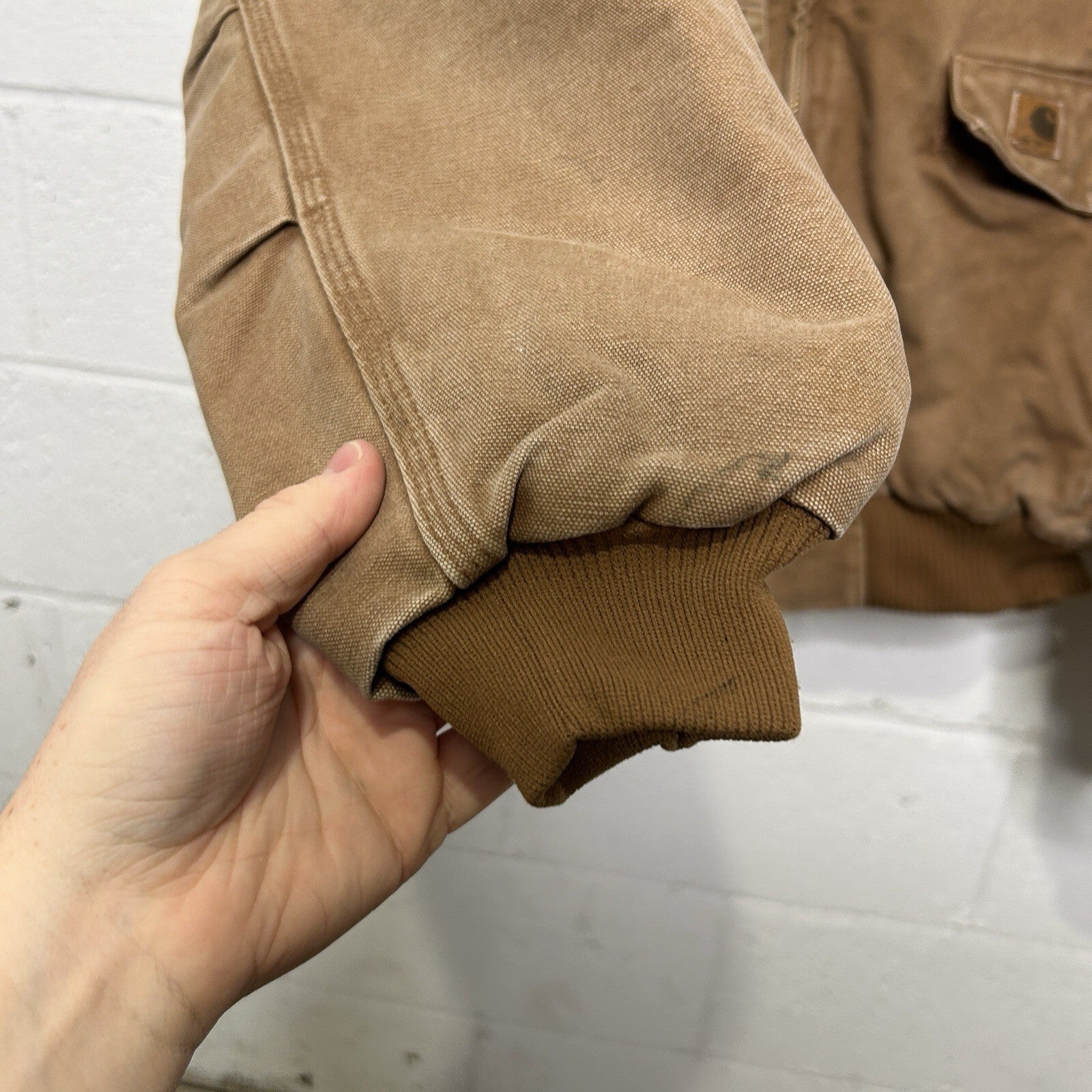 Vintage Carhartt Quilted Sandstone Bomber Jacket “Brown” J165 BRN Men’s X-Large