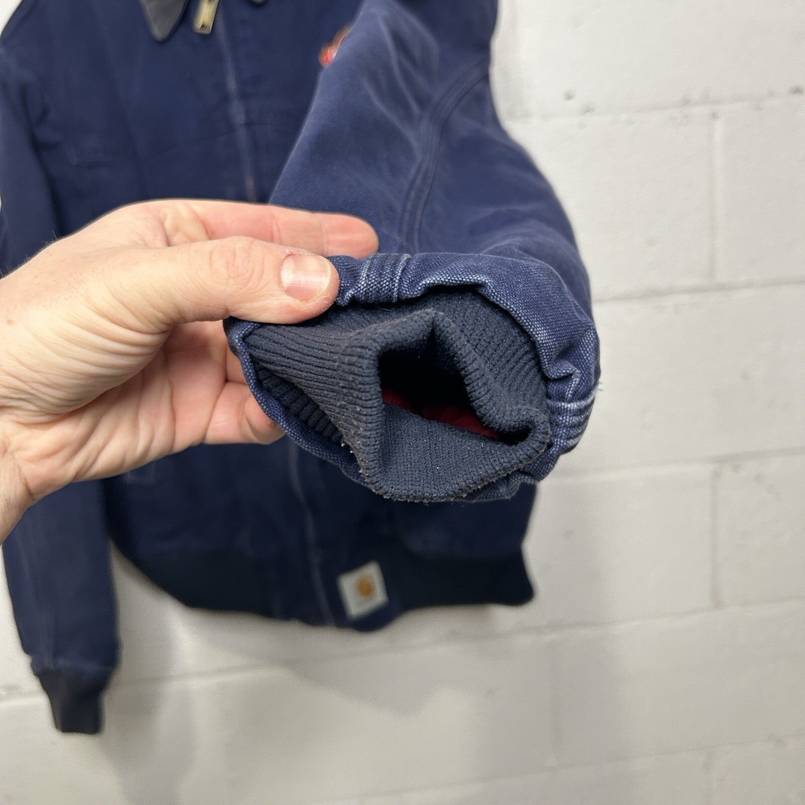 Vintage Carhartt Quilted Santa Fe Jacket “Navy” JQ2102 Men’s Large