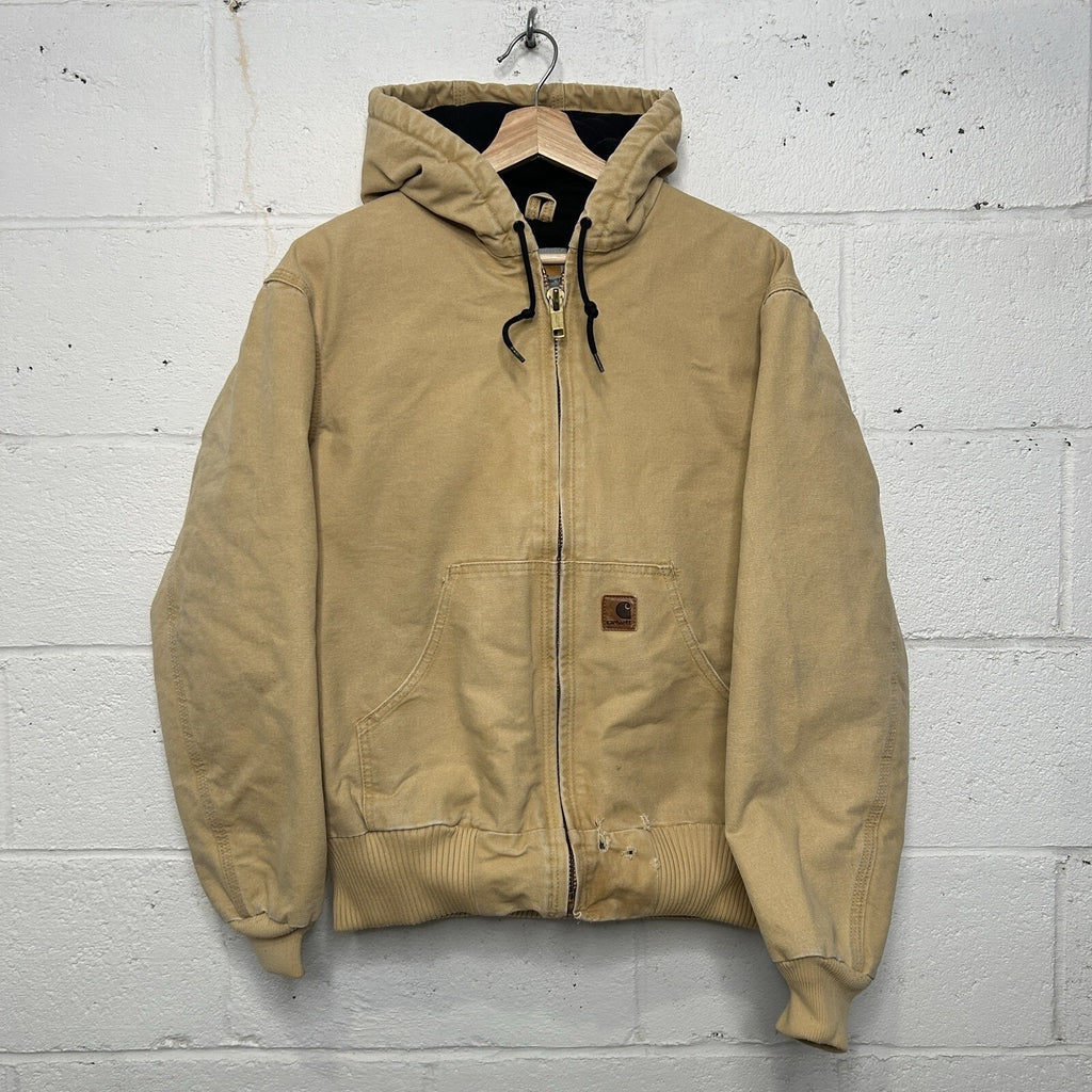 Vintage Carhartt Quilted Hooded Active Jacket “Wheat” J130 WET Men’s Small