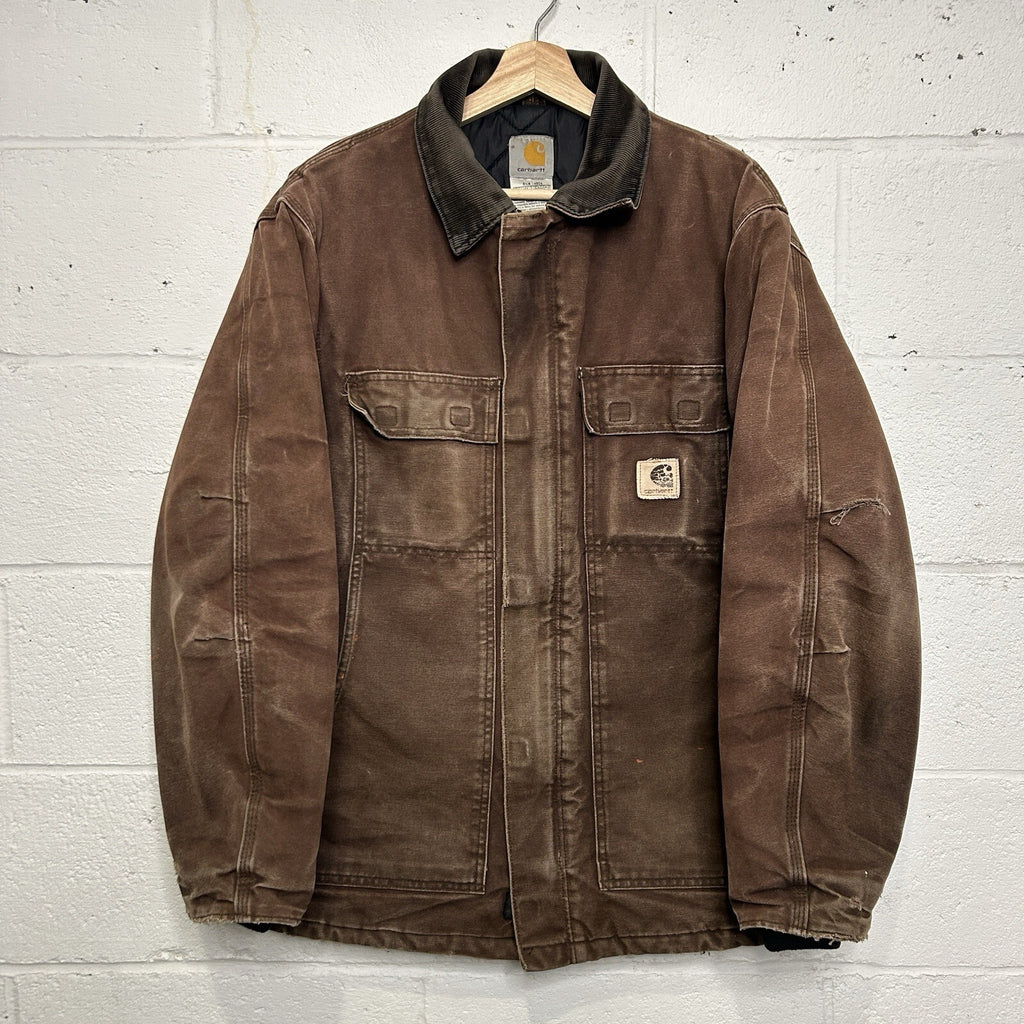 Vintage Carhartt Quilted Artic Jacket “Dark Brown” C26 DKB Men’s Medium