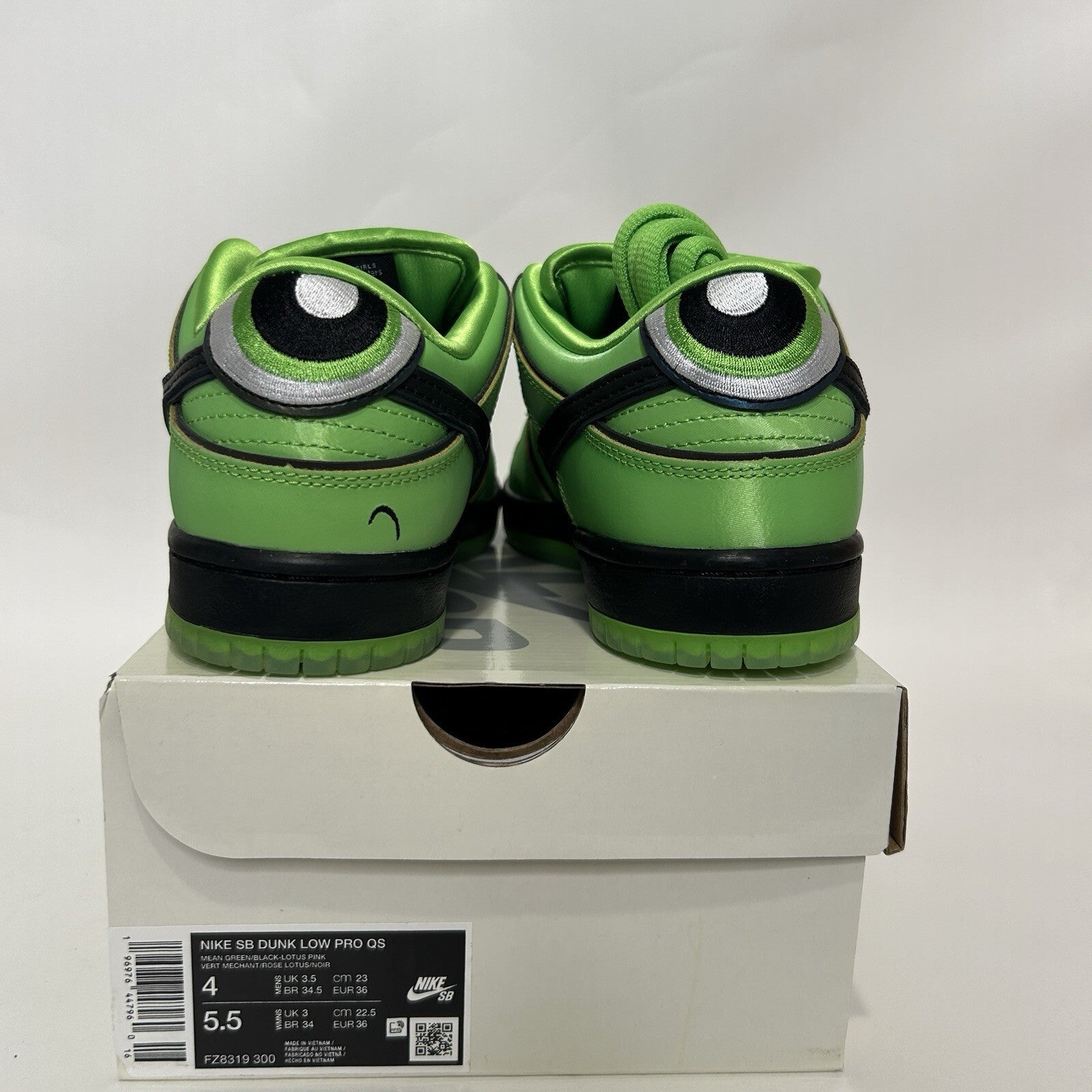 Nike SB Dunk Low QS The Powerpuff Girls “Buttercup” FZ8319-300 Men’s 4 New