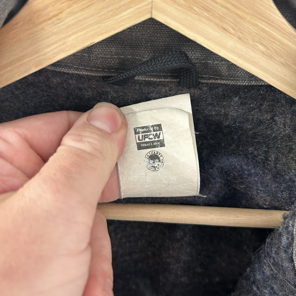 Vintage Carhartt Blanket-Lined Detroit Jacket “Petrol Grey” J97 PTL Men’s XL