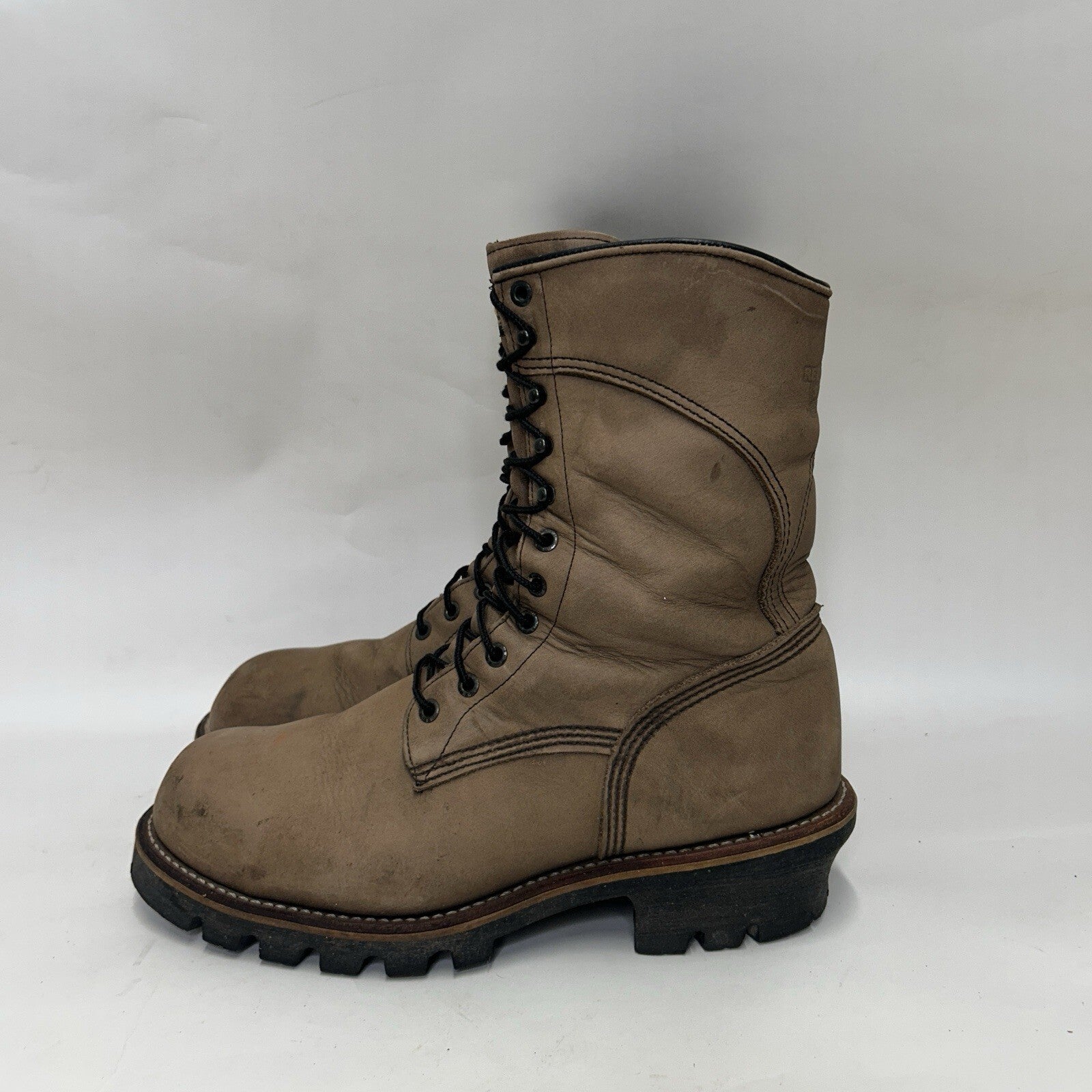 Red Wing 2292 Steel Toe Gore-Tex Logger Boots “Grey Brown” Men’s 11D