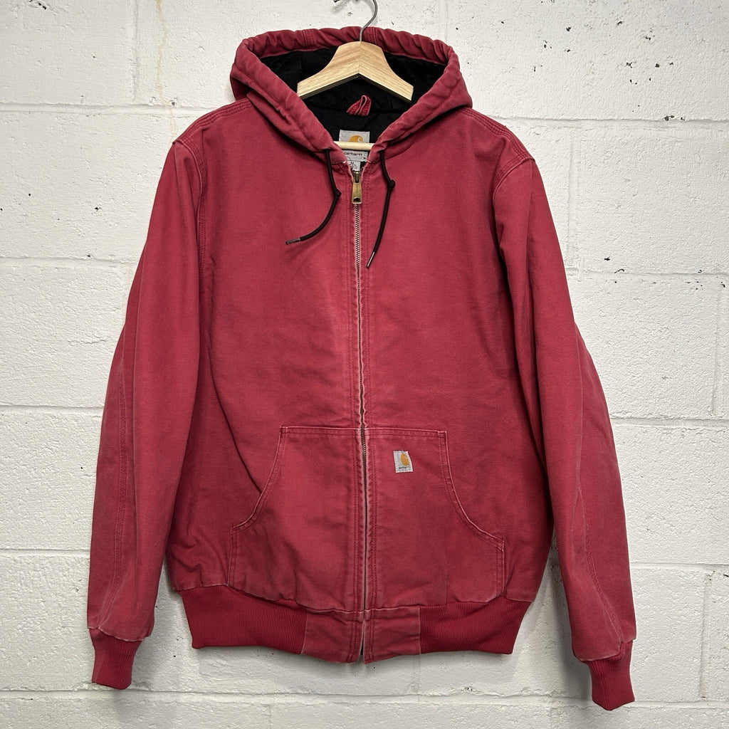 Y2K Carhartt Quilted Hooded Jacket “Crabapple Pink” WJ130 624 Women’s Medium