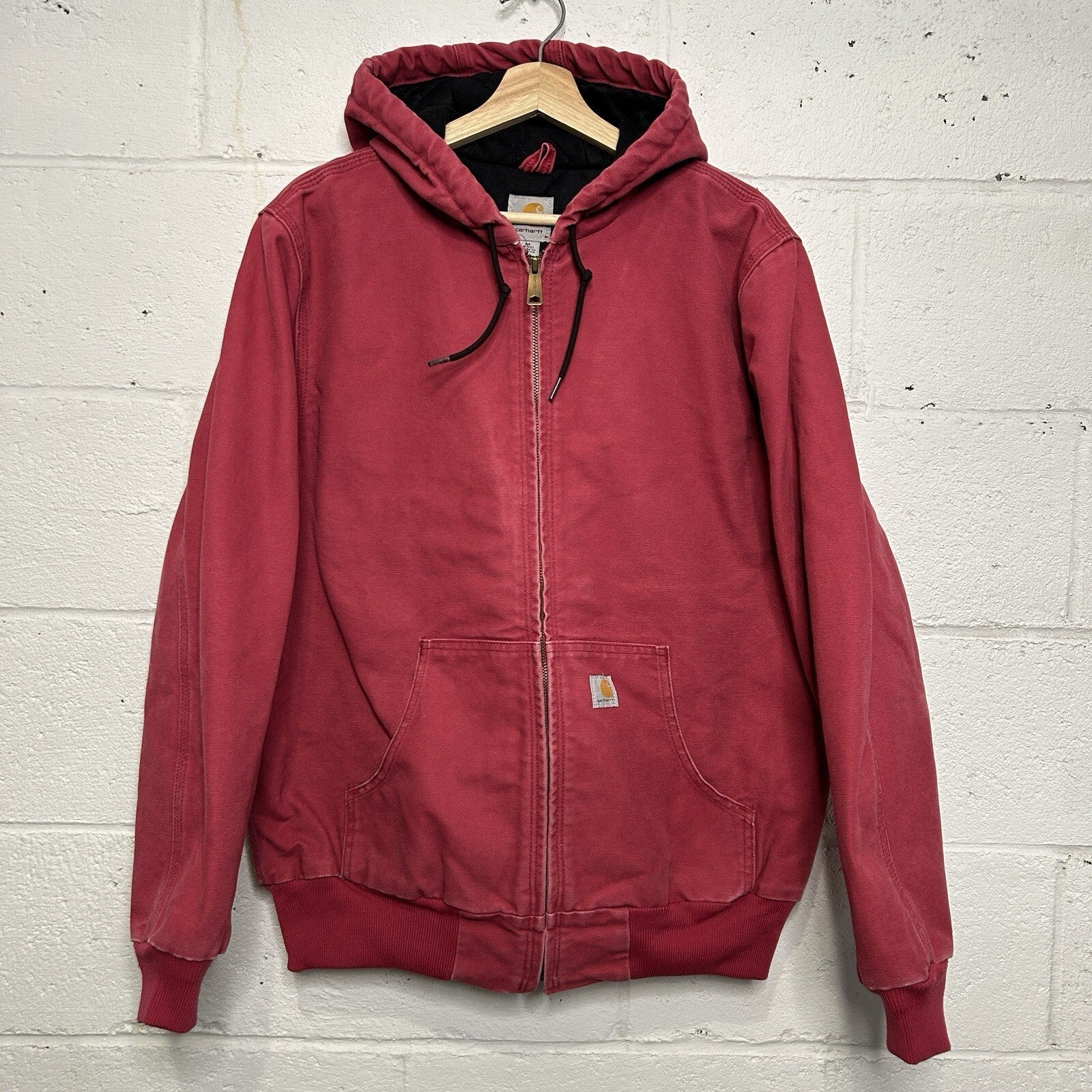 Y2K Carhartt Quilted Hooded Jacket “Crabapple Pink” WJ130 624 Women’s Medium