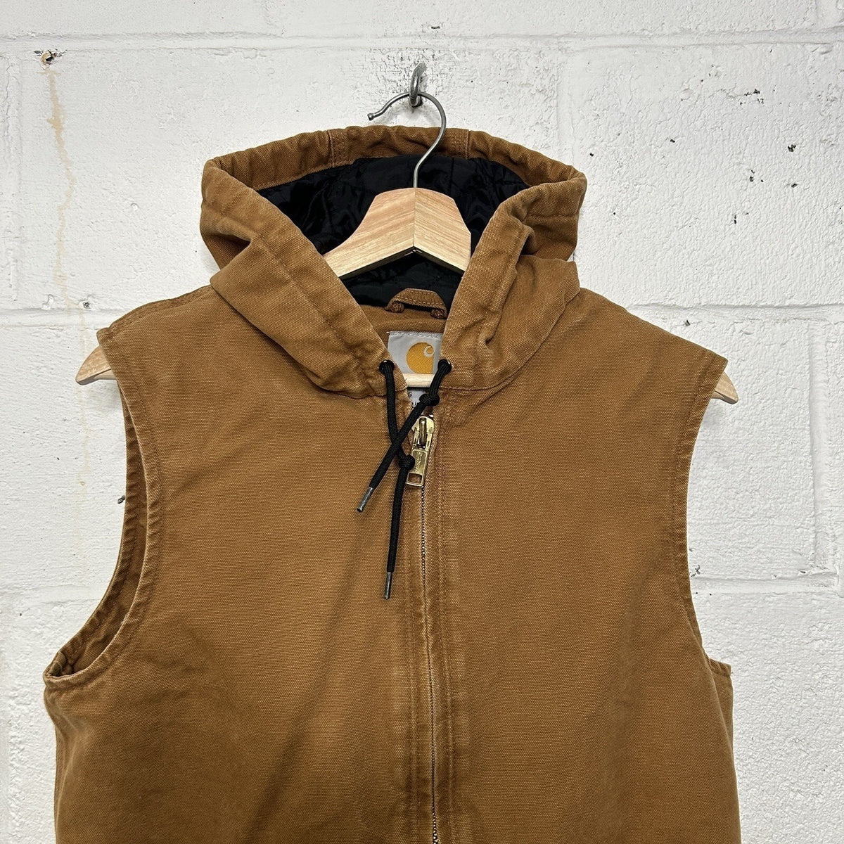 Carhartt Quilted Hooded Active Vest “Brown/Tan” 100121